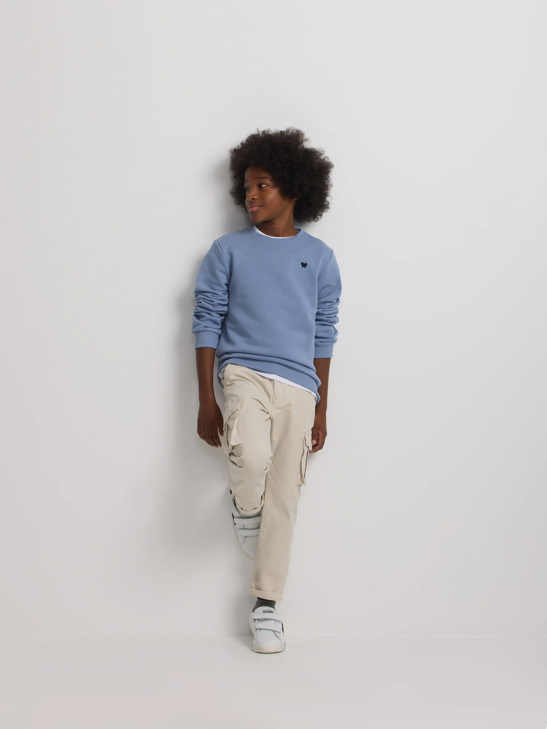 Sudadera kids minilogo azul indigo - Image 3