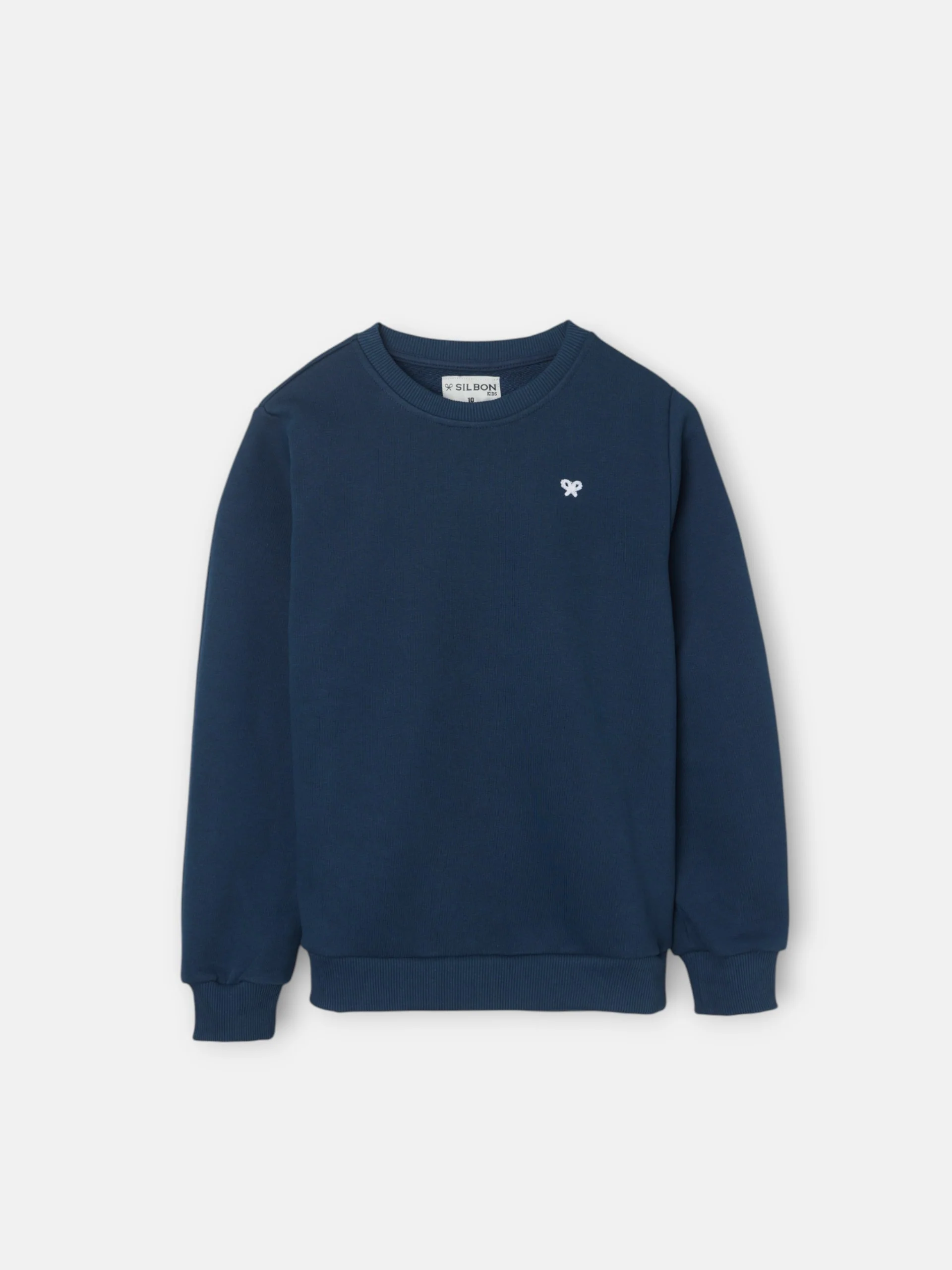 Sudadera kids minilogo rizo azul marino - Image 7