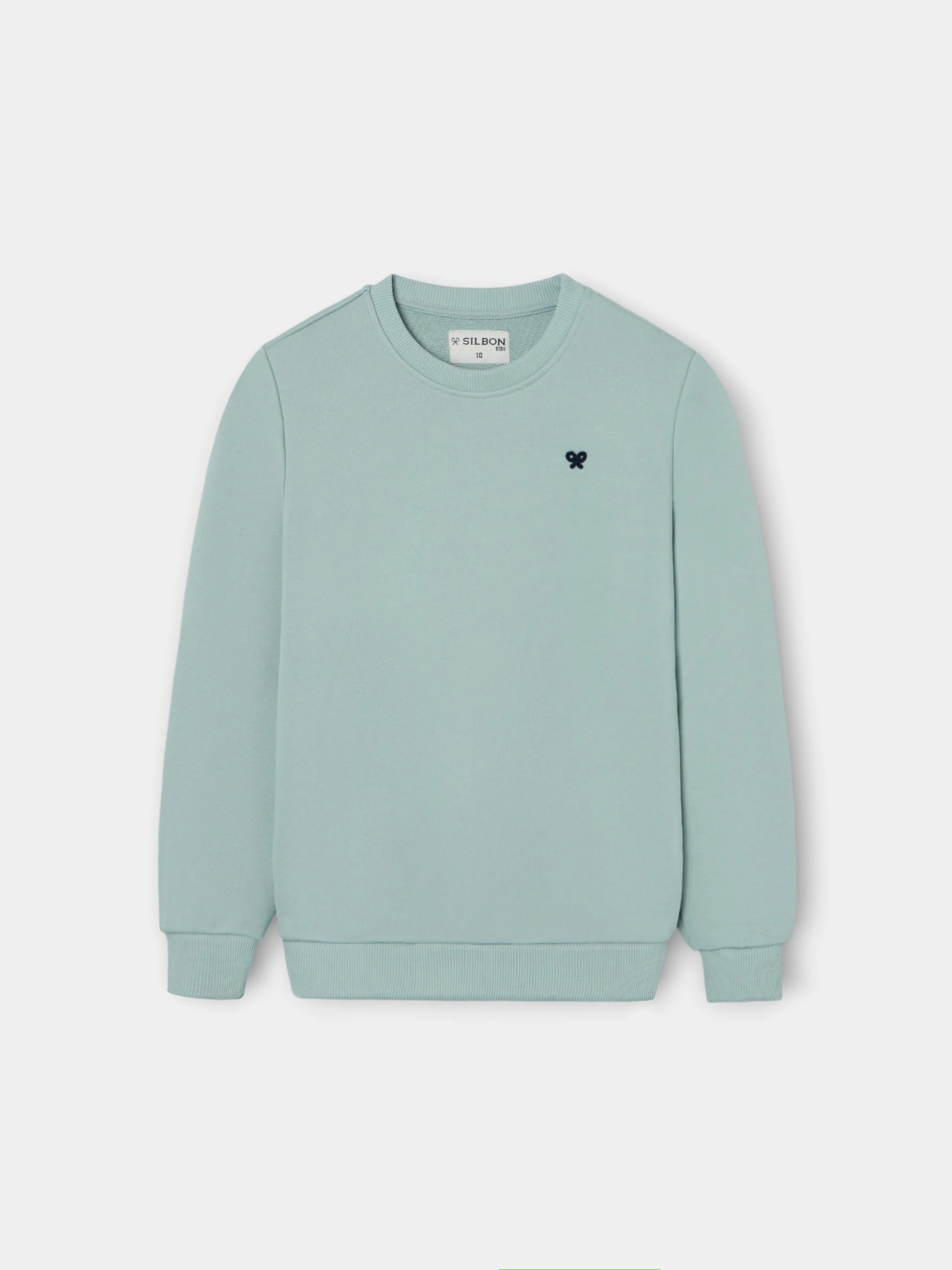 Sudadera kids minilogo verde - Image 7