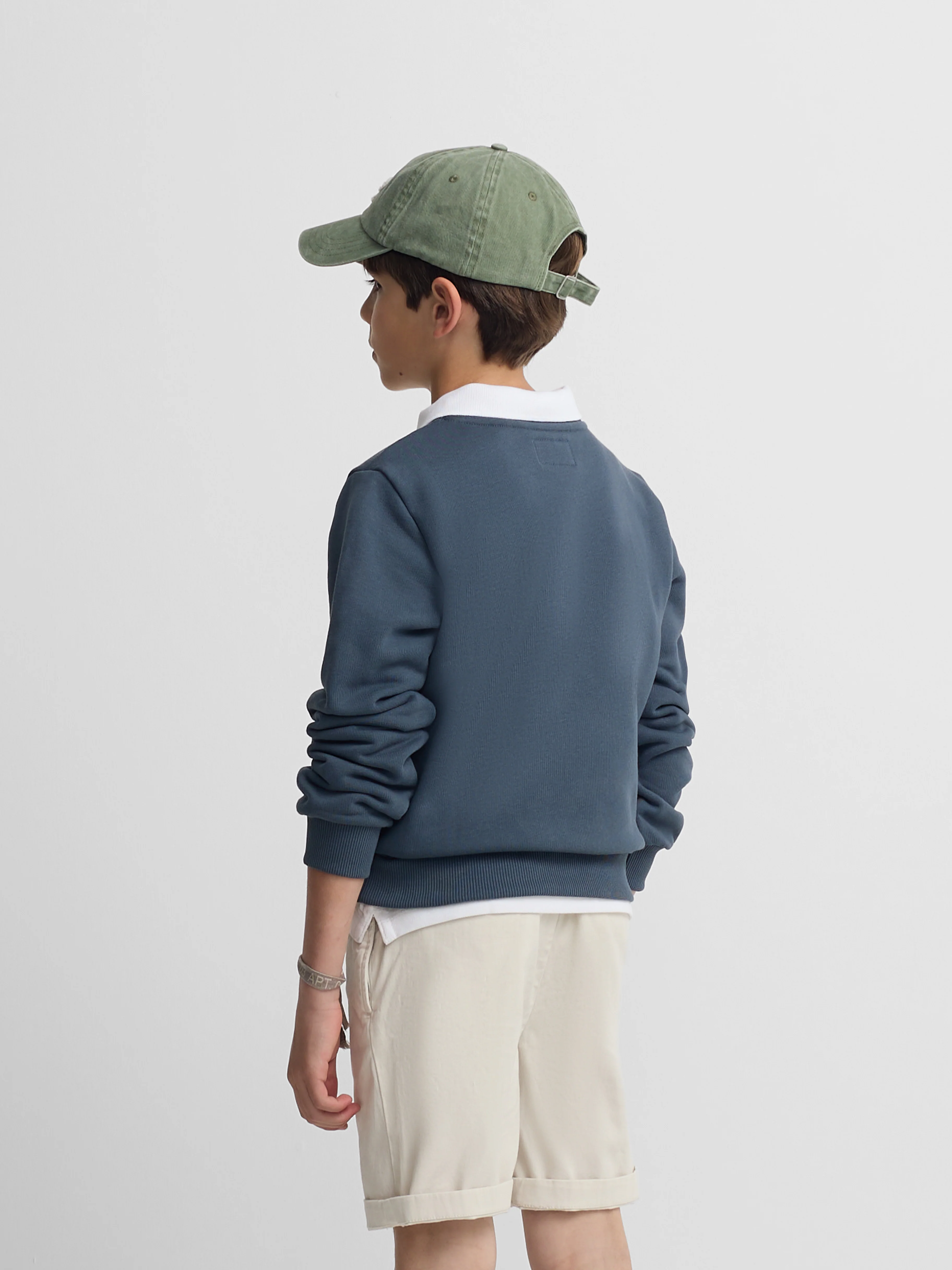 Sudadera kids raqueta media azul marino - Image 5