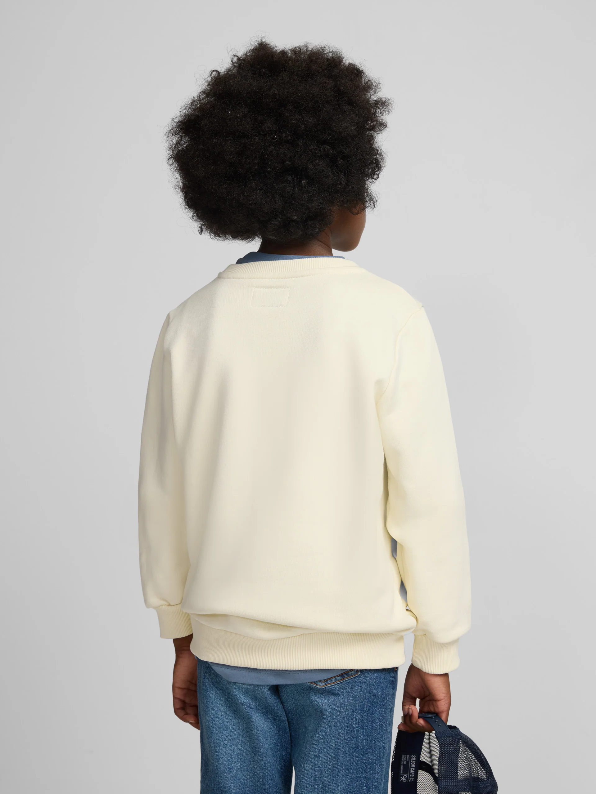 Sudadera kids raqueta media crema - Image 7
