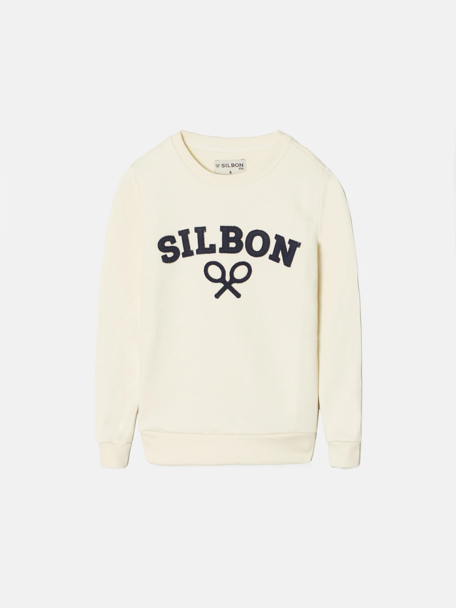 Sudadera kids raqueta media crema - Image 8