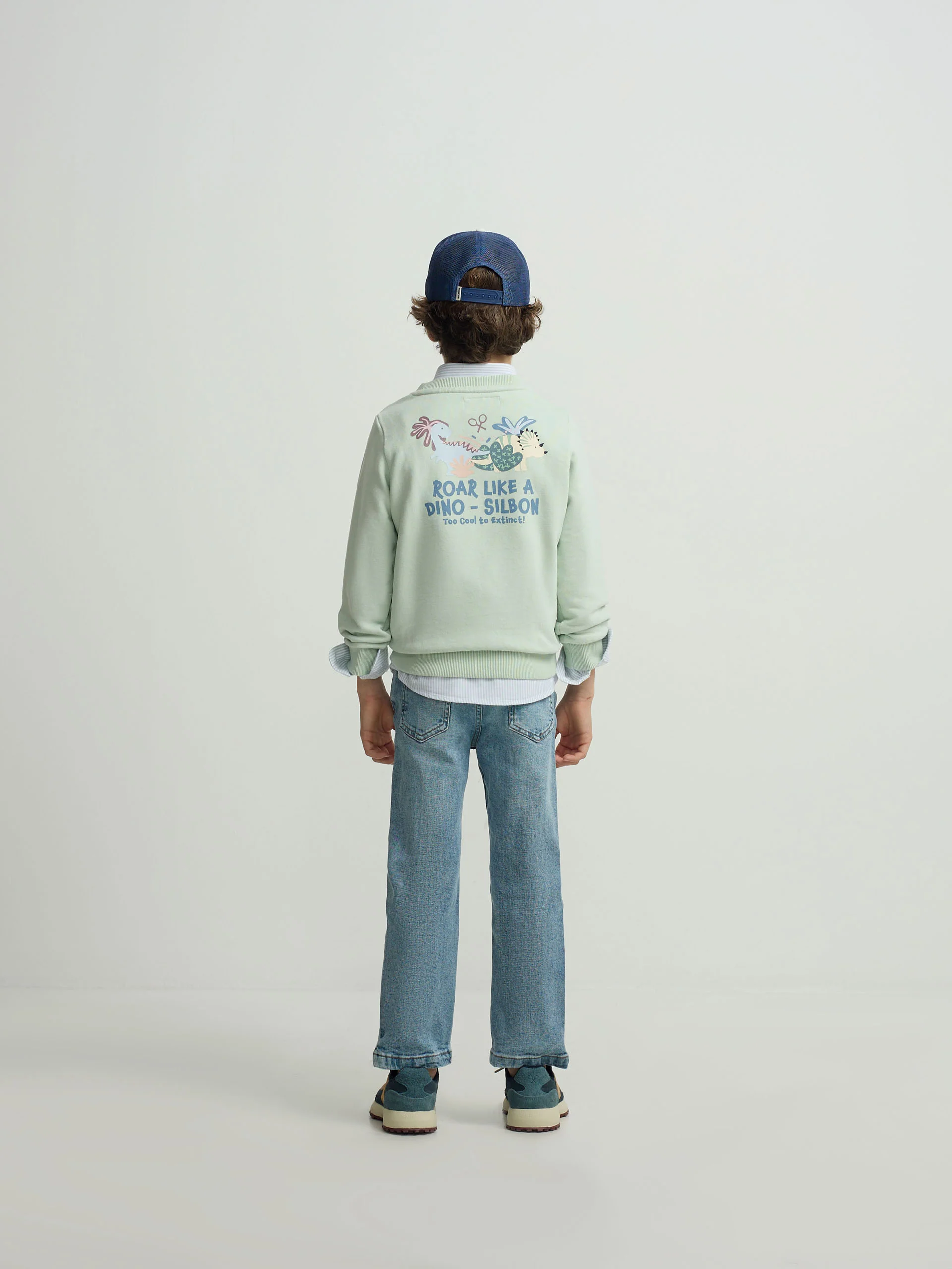 Sudadera kids roar like a dino verde - Image 6