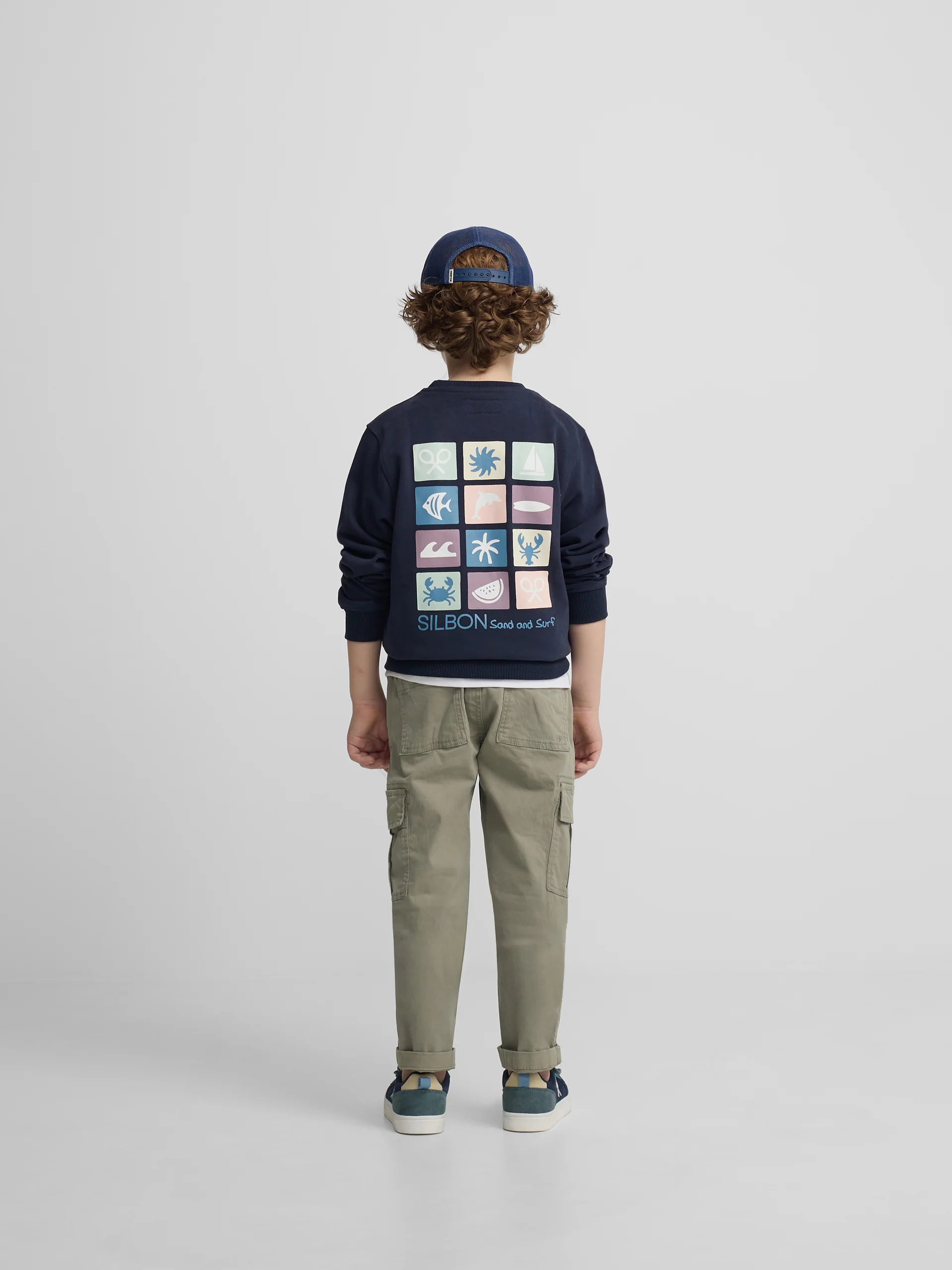 Sudadera kids sand and surf azul marino - Image 3