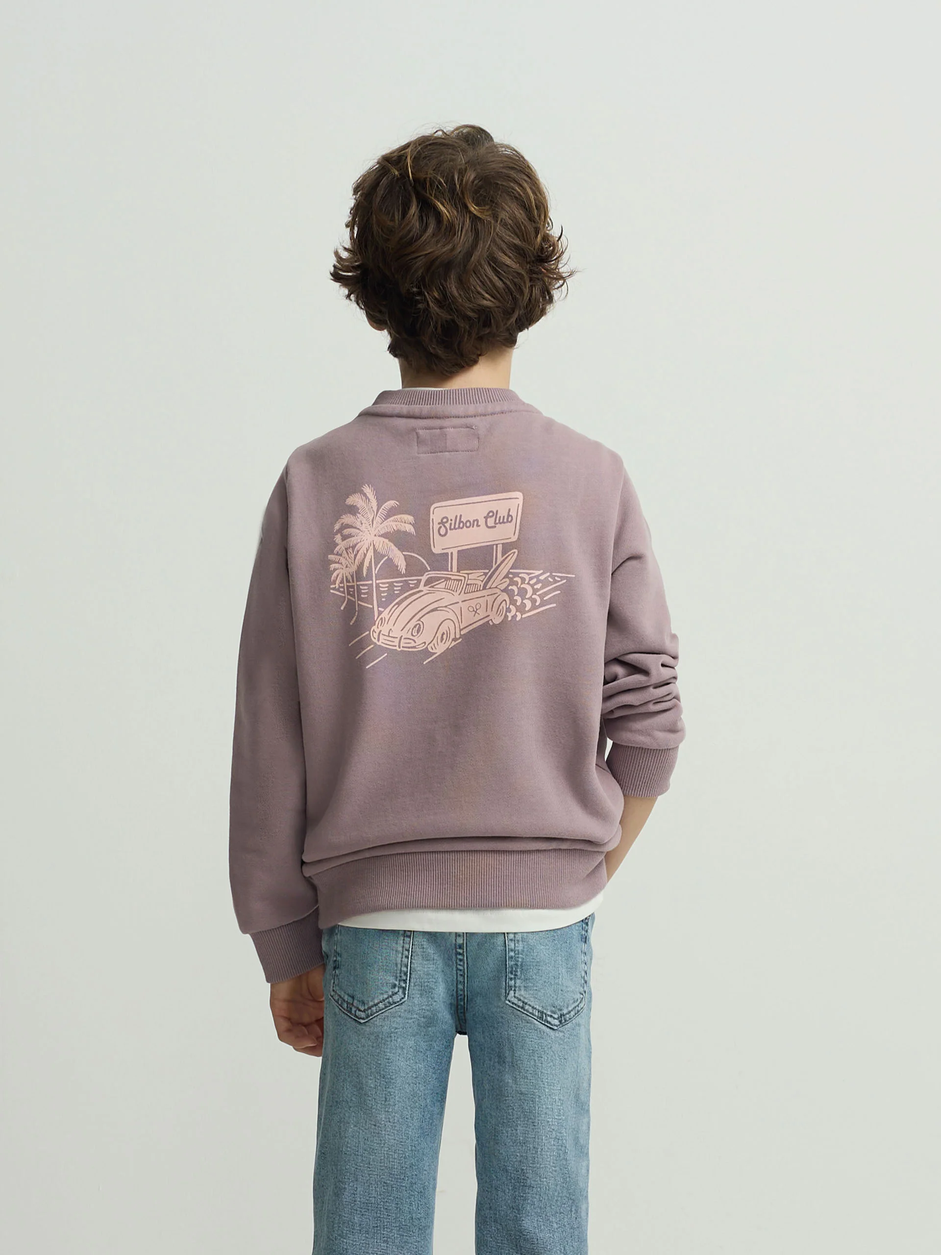 Sudadera kids Silbon club burdeos