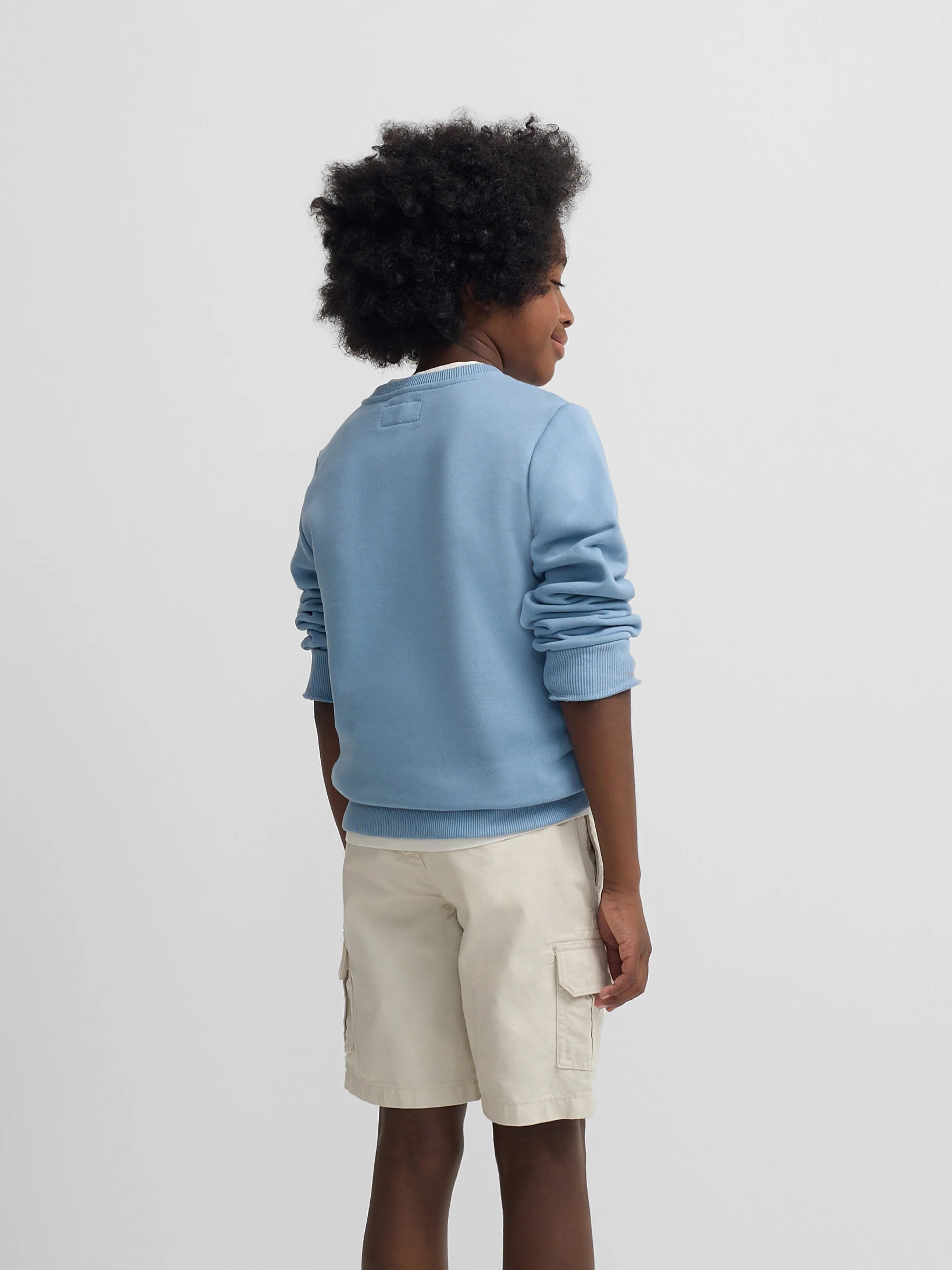 Sudadera kids Silbon raqueta media azul indigo - Image 5