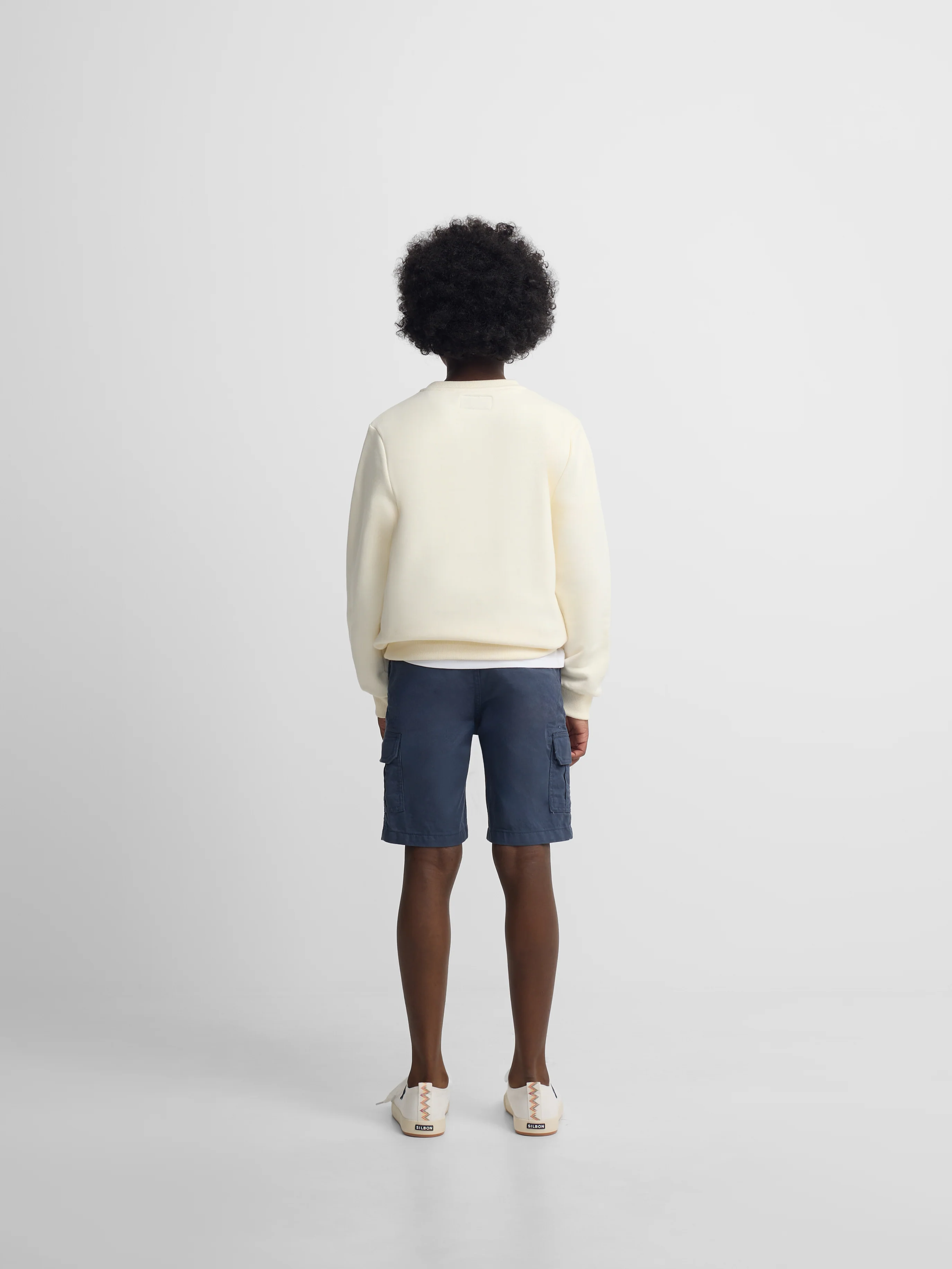 Sudadera kids Silbon raqueta media multicolor crema - Image 6