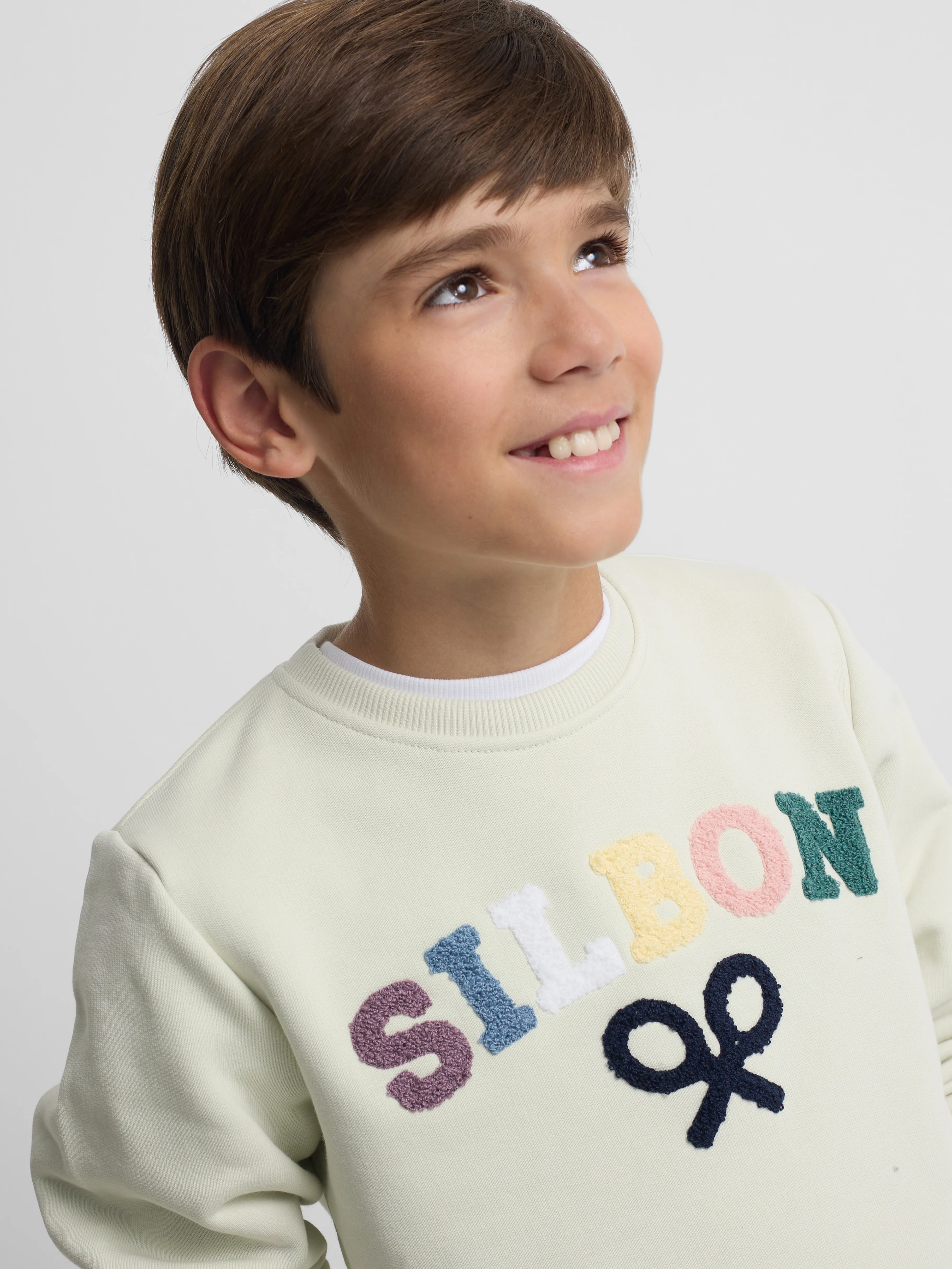 Sudadera kids Silbon raqueta media multicolor verde - Image 4