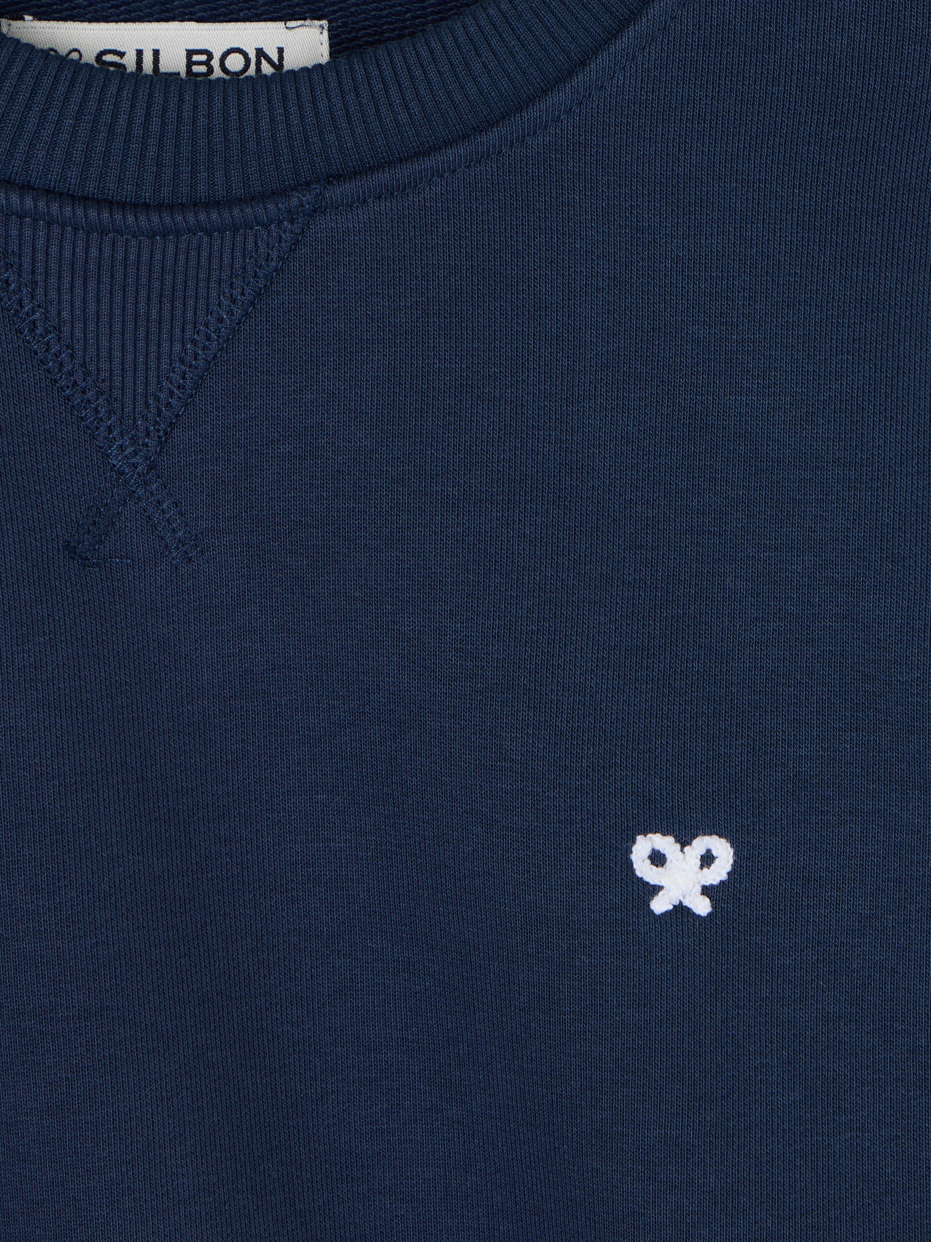 Sudadera minilogo azul marino - Image 2