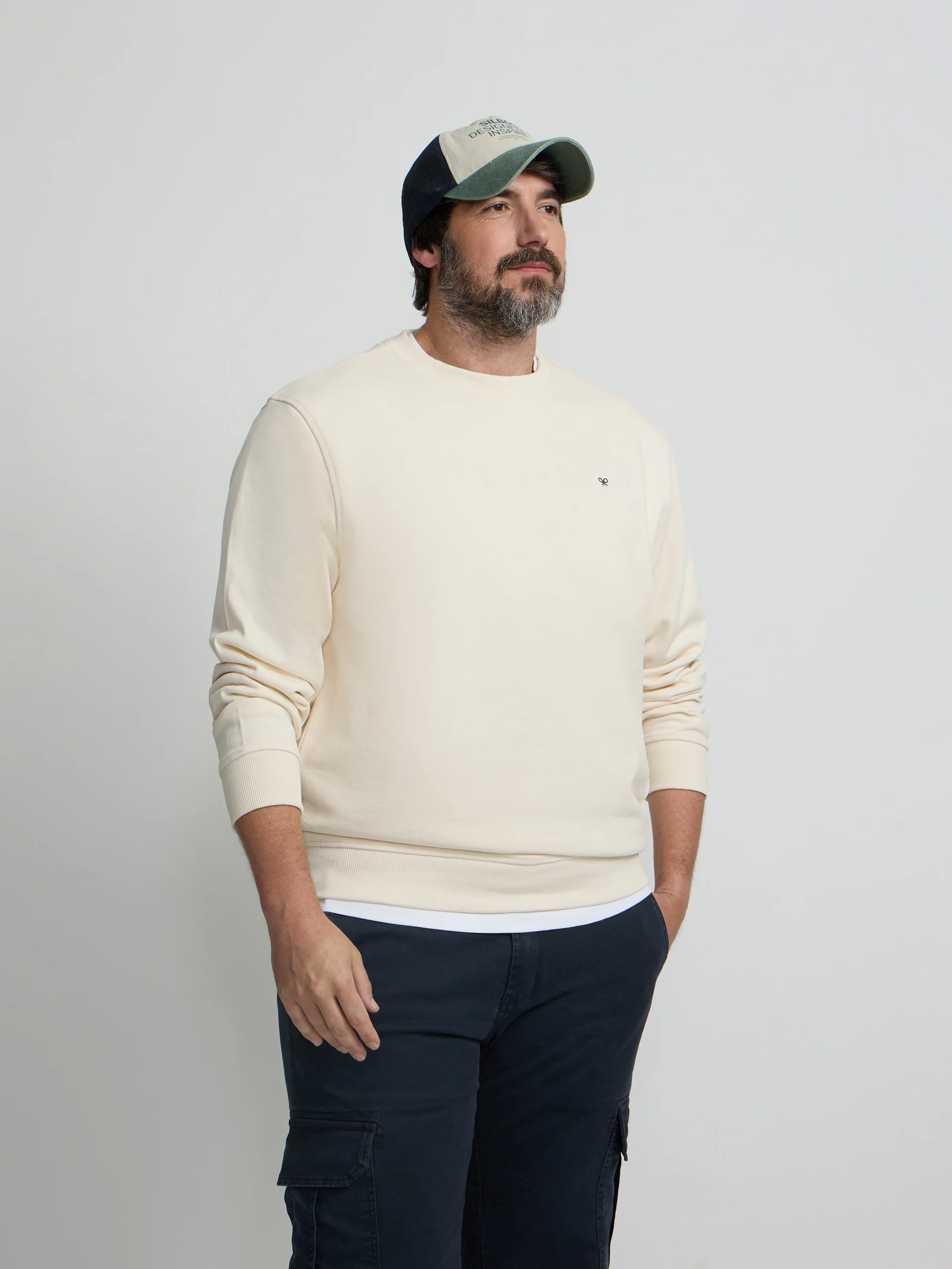 Sudadera raqueta etnica crema - Image 10