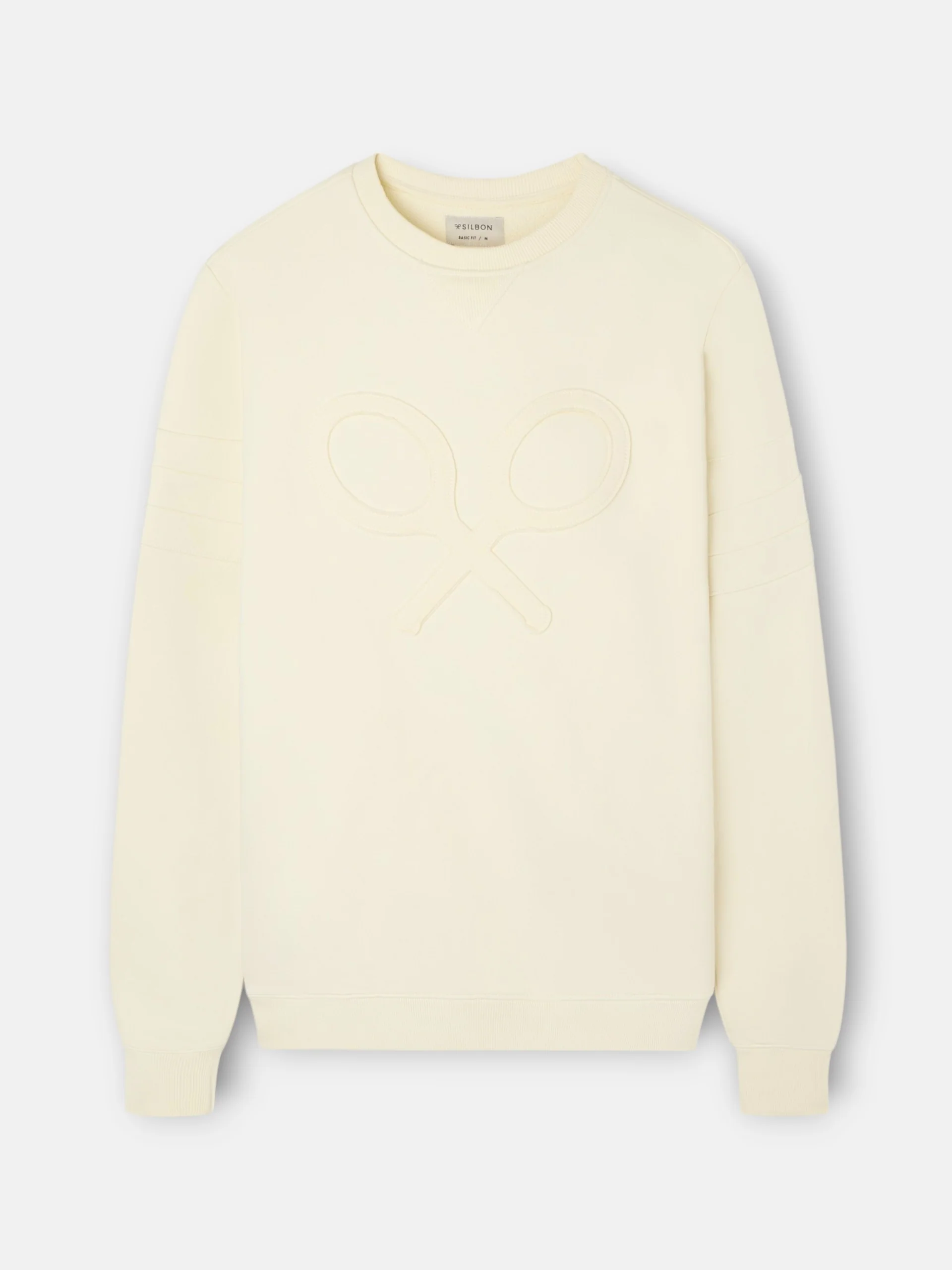 Sudadera raqueta relieve tono crema - Image 5