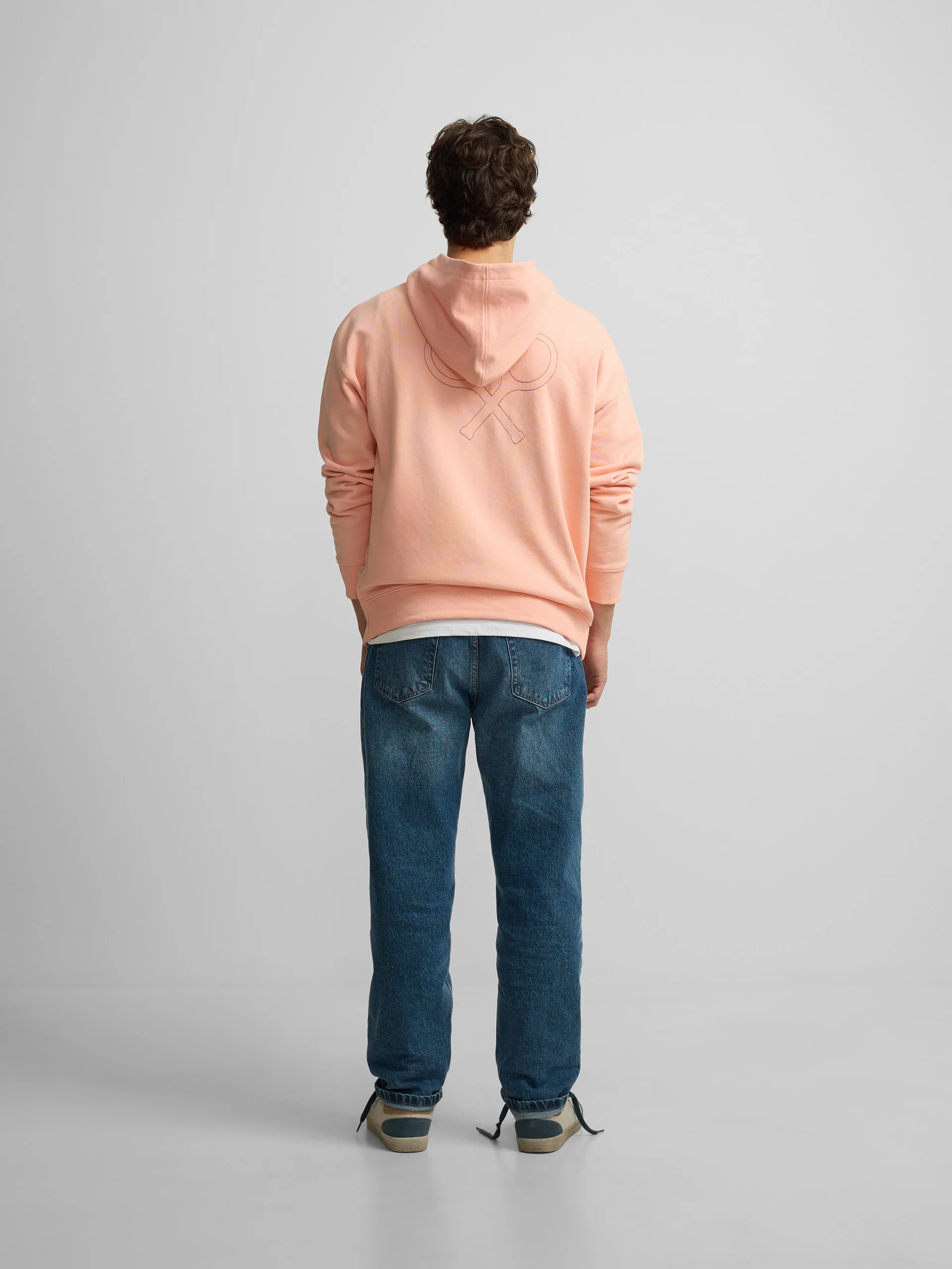 Sudadera relaxed fit hoodie no rules coral - Image 6