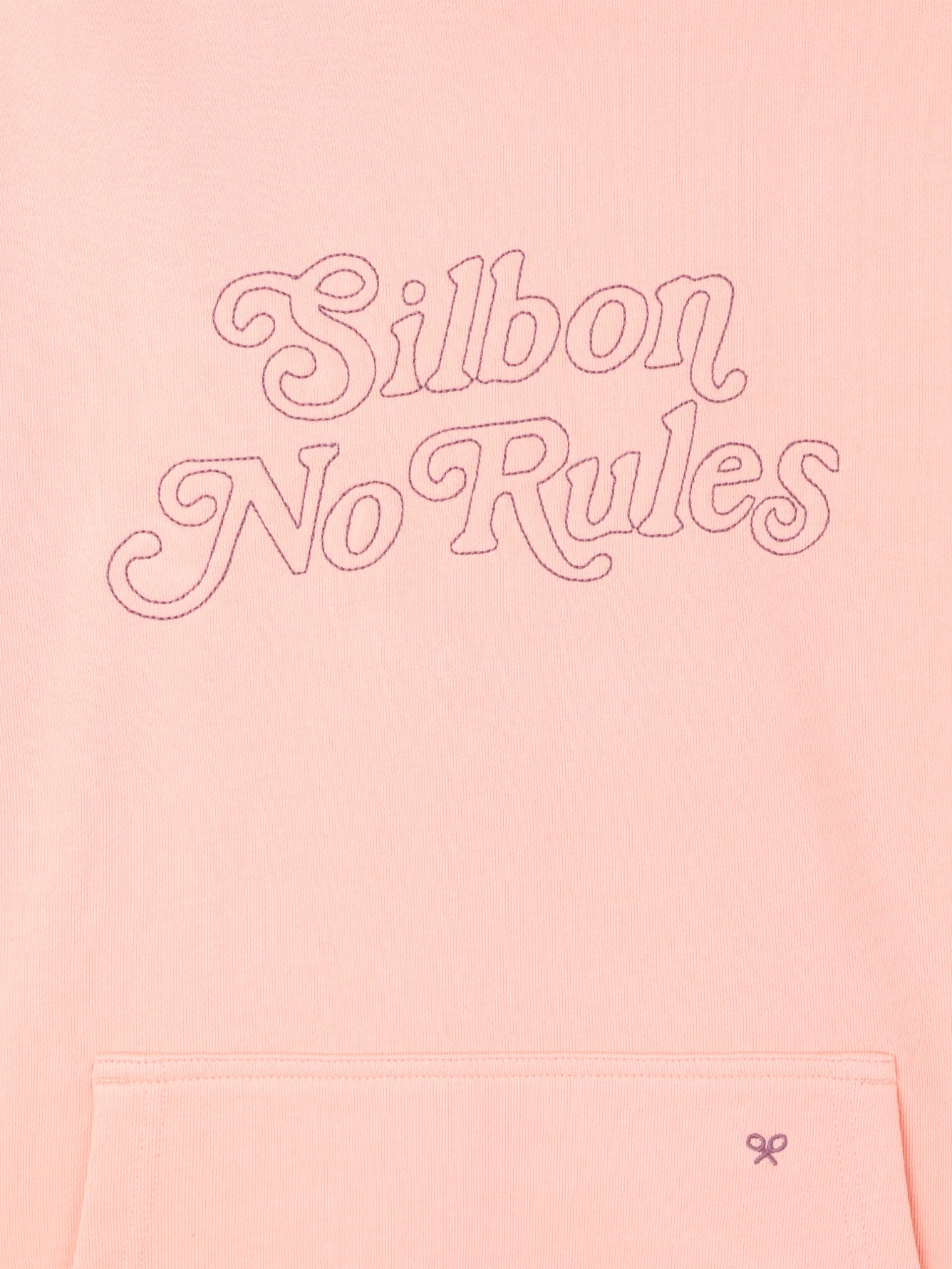 Sudadera relaxed fit hoodie no rules coral - Image 8