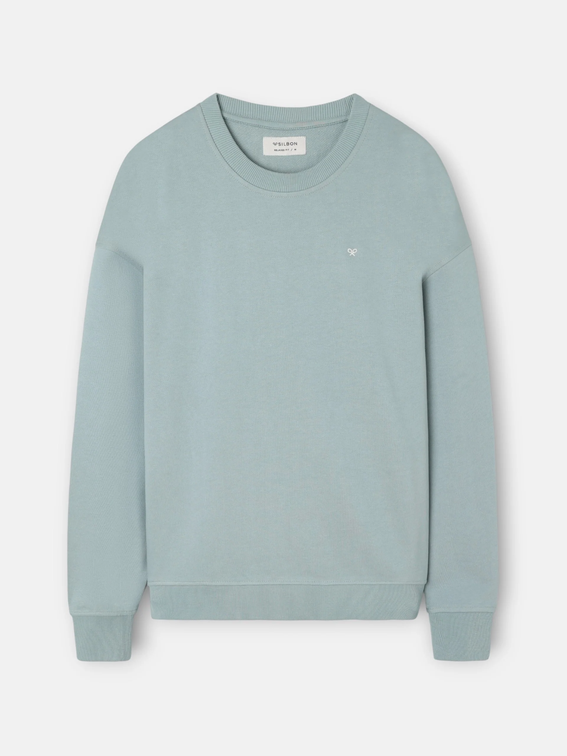 Sudadera relaxed fit plans verde gris - Image 10