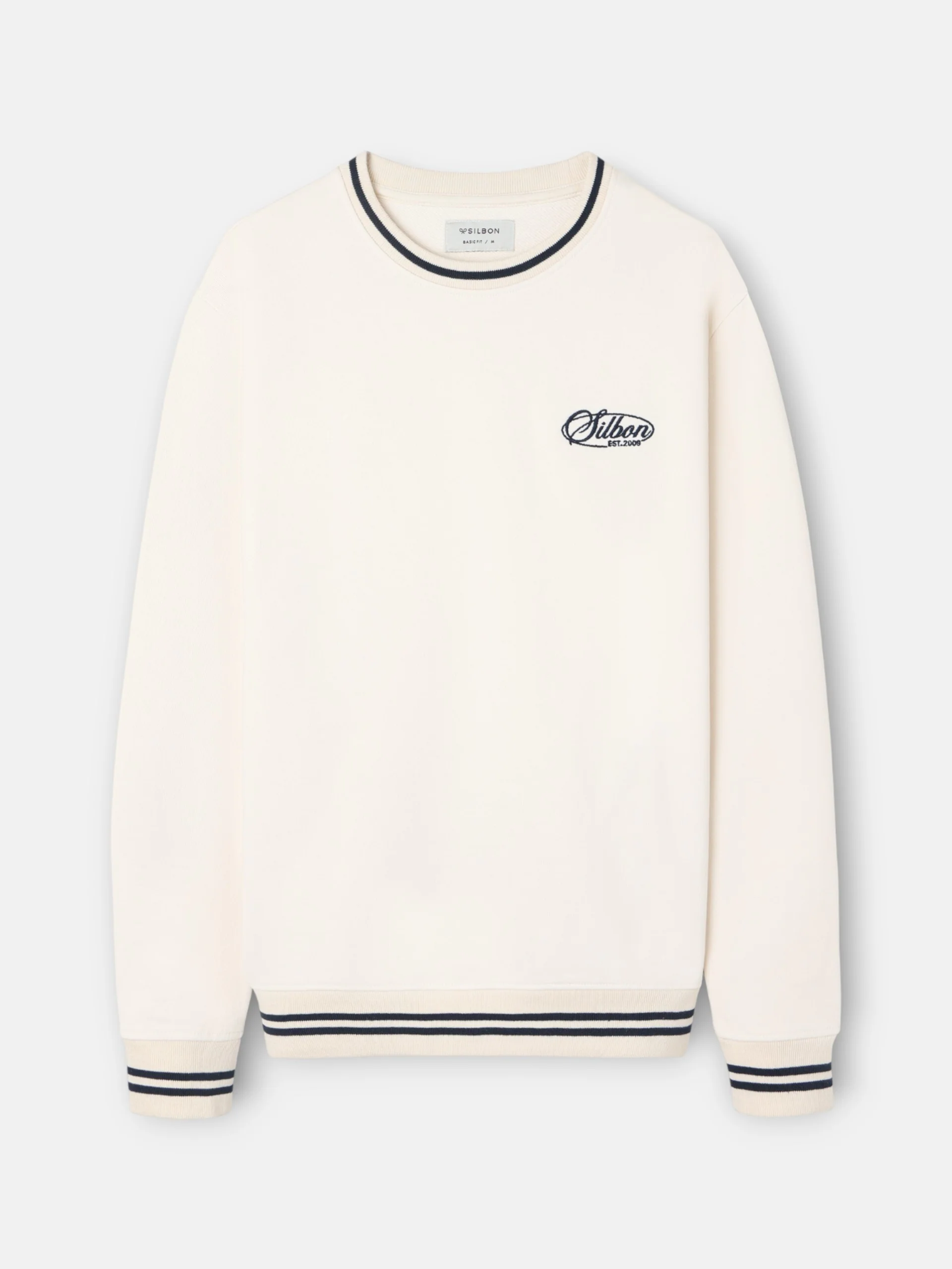 Sudadera ribs retro crema - Image 5