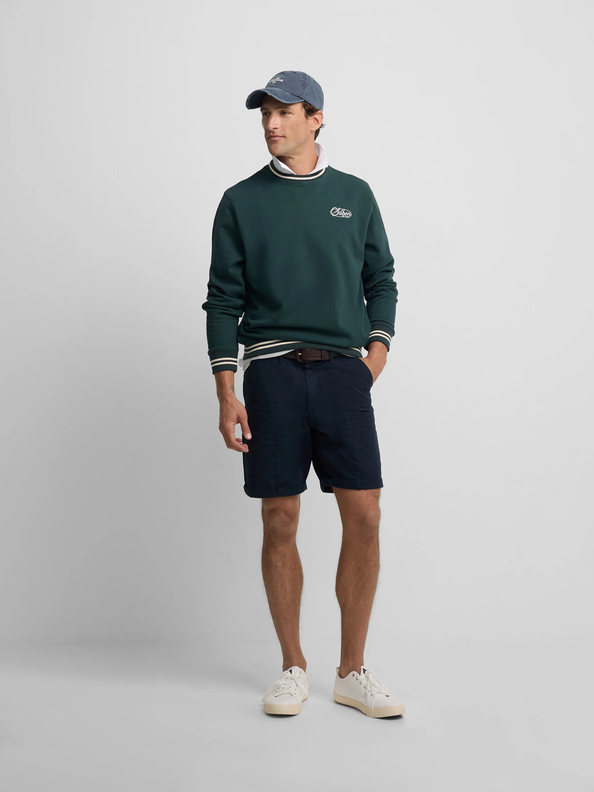 Sudadera ribs retro verde oscuro - Image 6