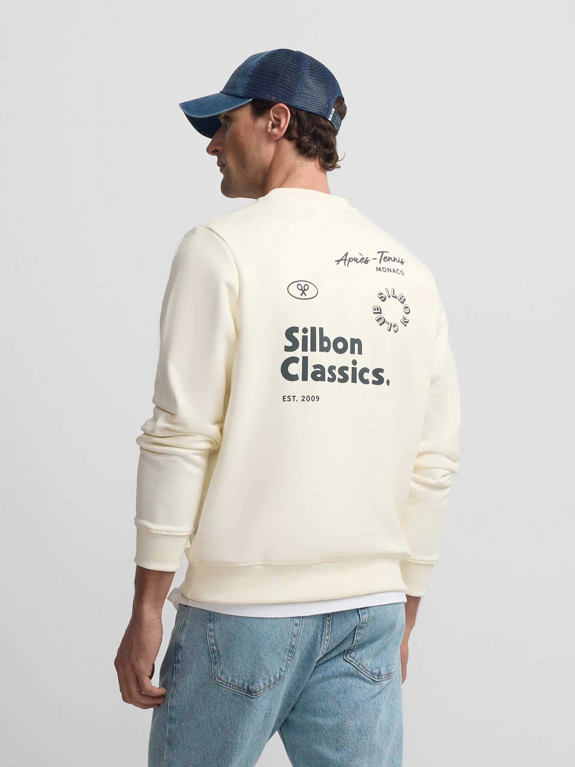 Sudadera Silbon classics crema