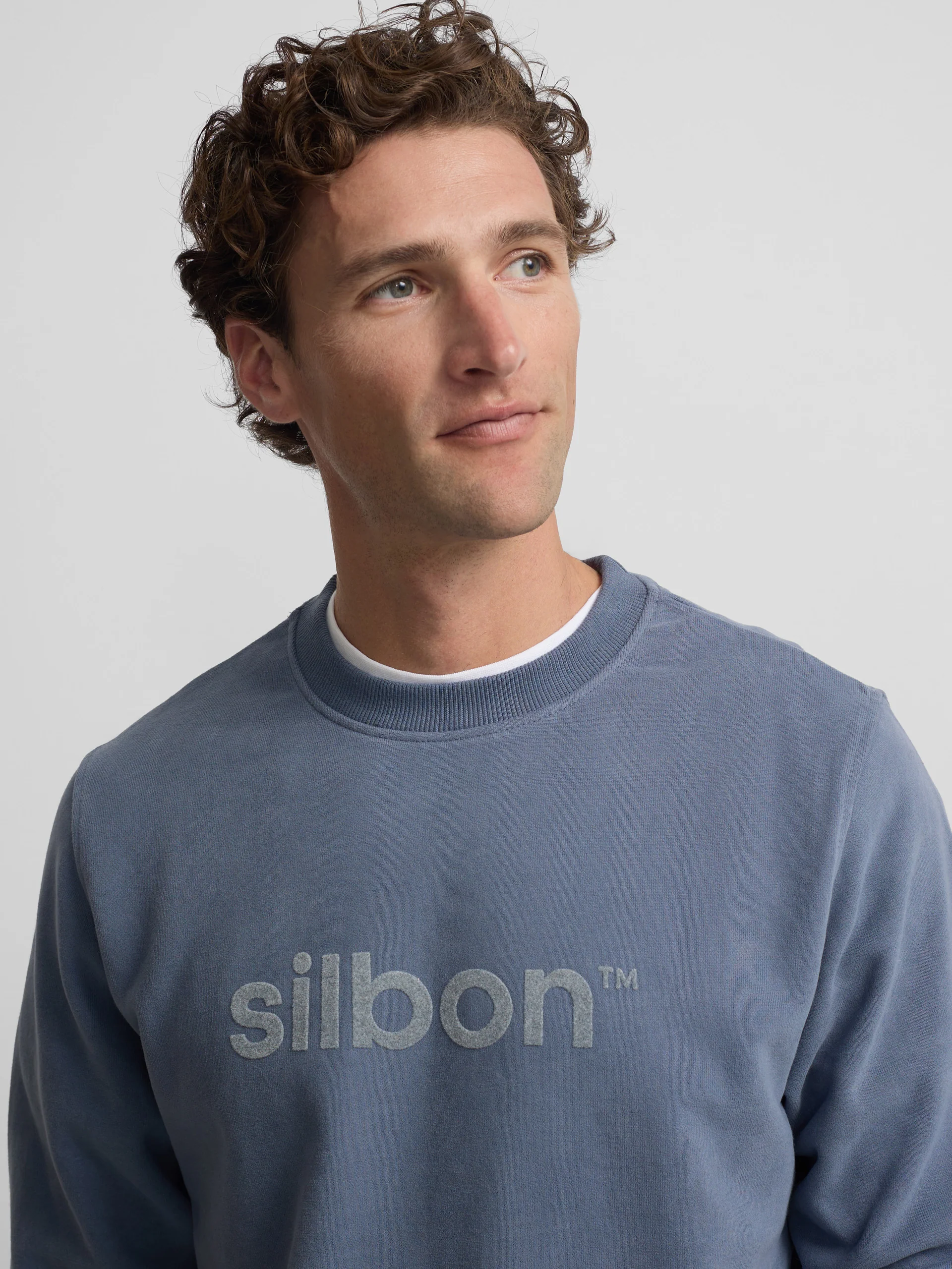 Sudadera Silbon flock azul indigo - Image 4