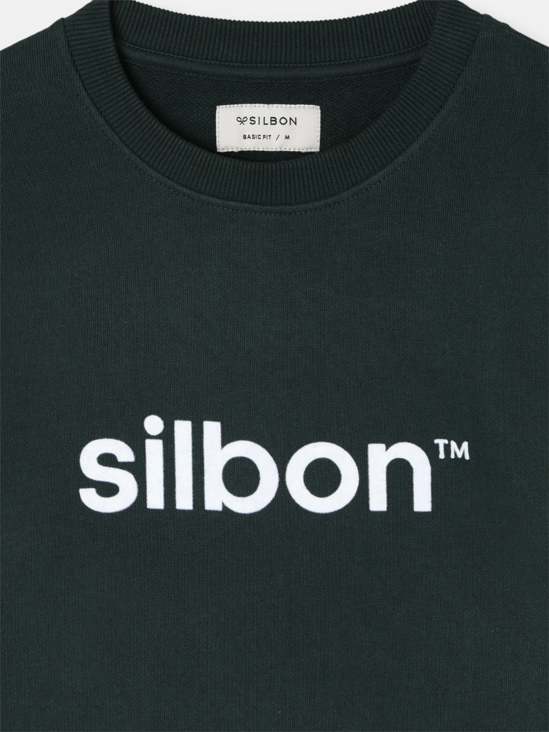 Sudadera Silbon flock verde oscuro - Image 2
