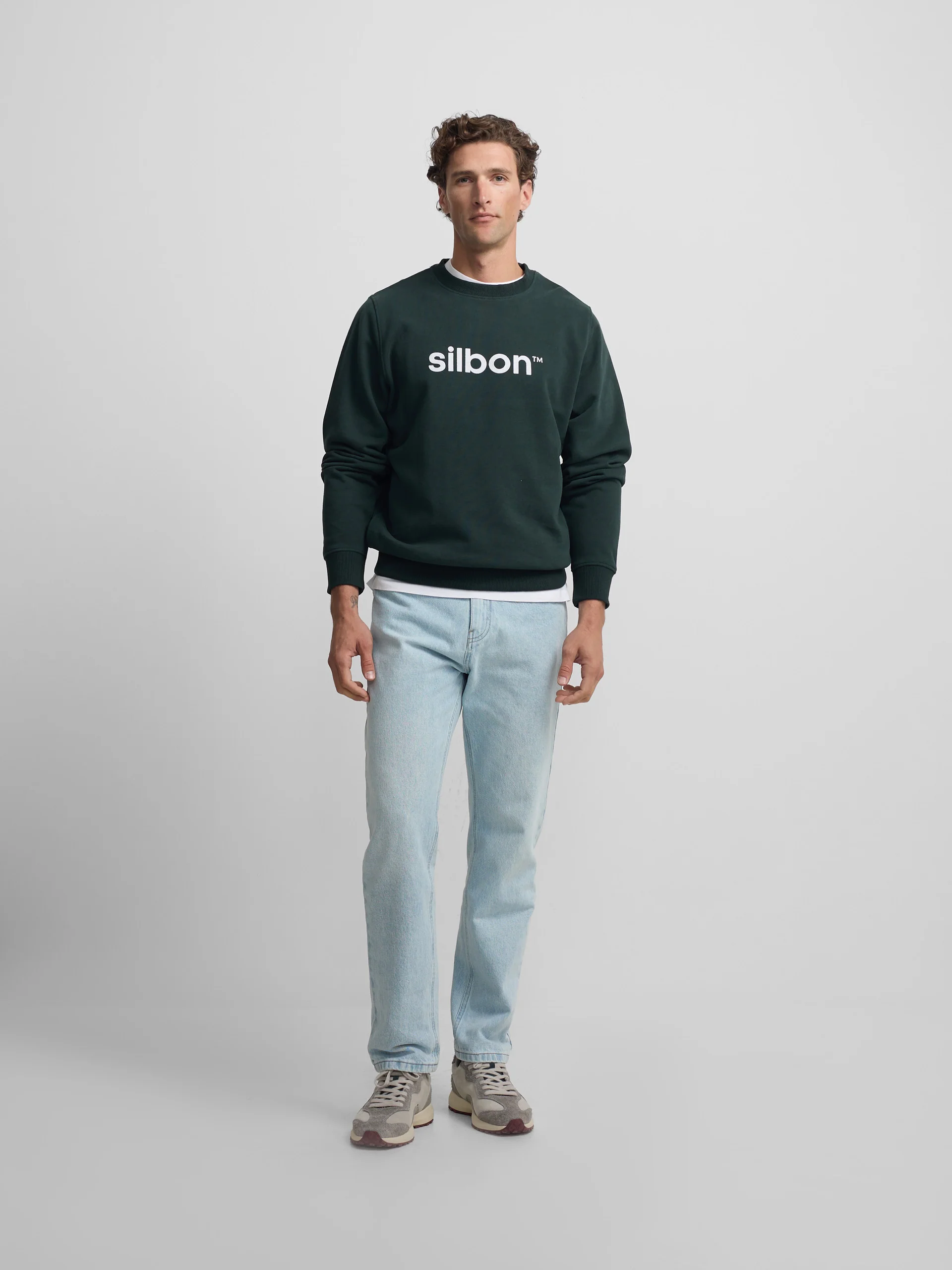Sudadera Silbon flock verde oscuro - Image 4