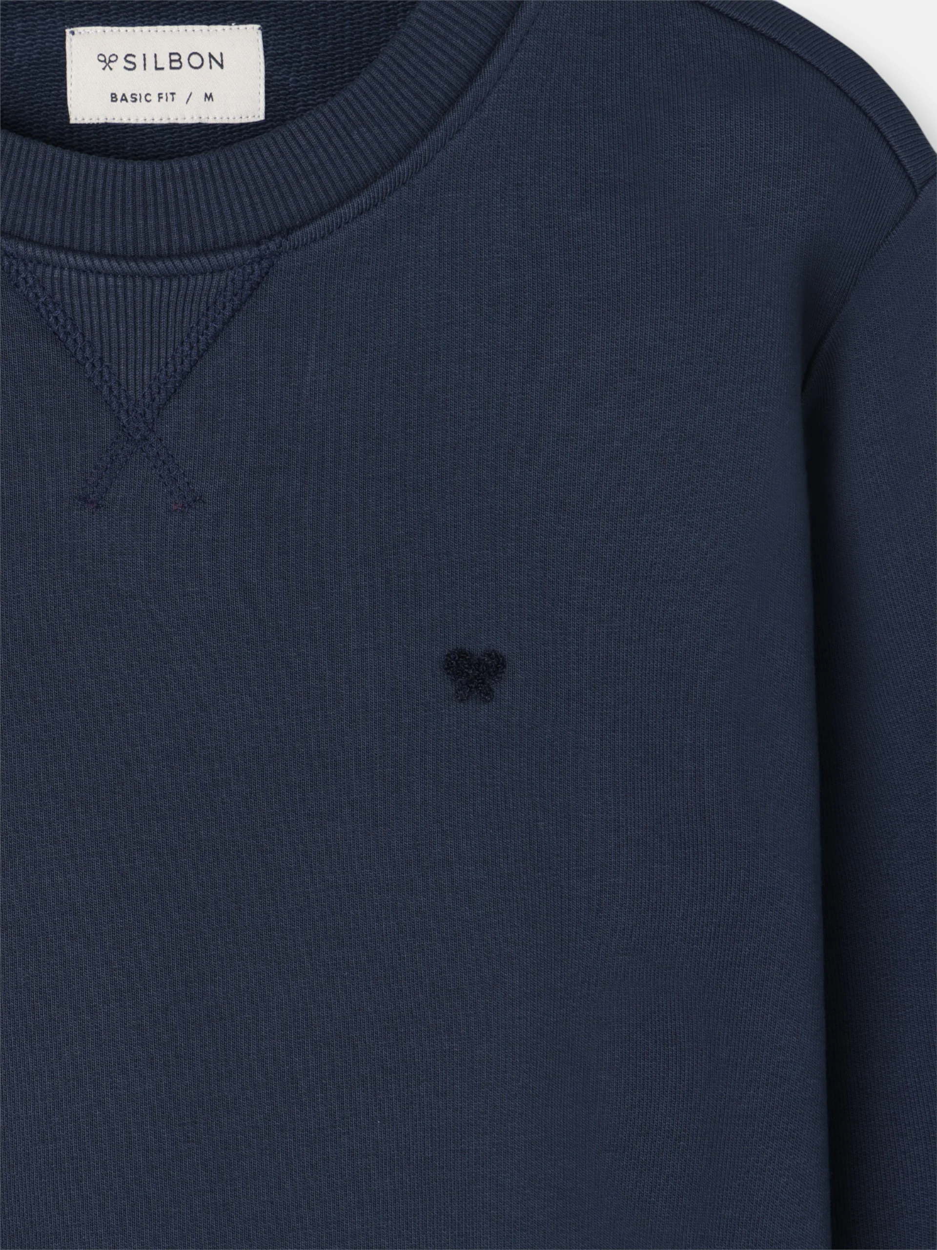 Sudadera Silbon minilogo rizo azul marino - Image 2