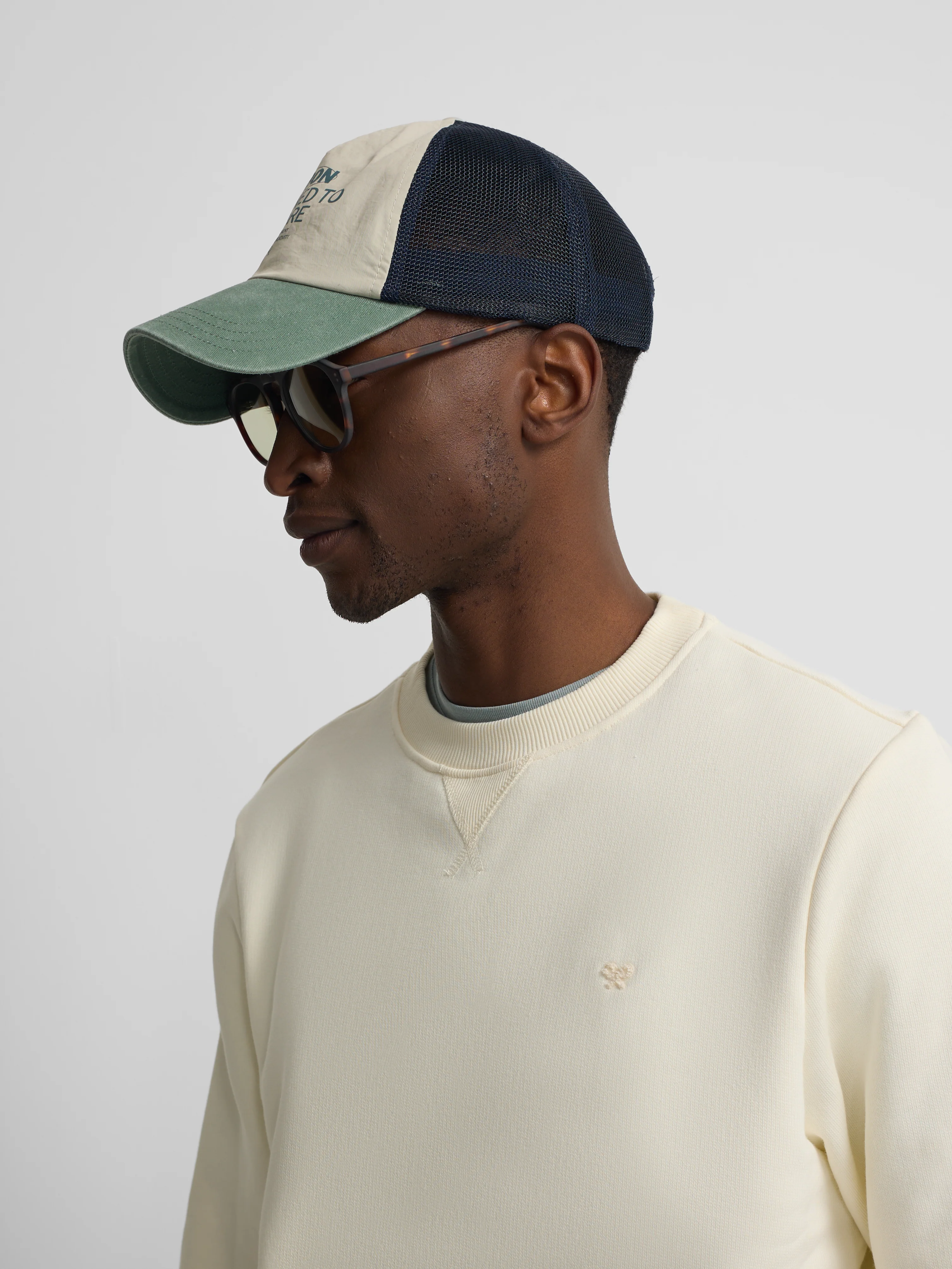 Sudadera Silbon minilogo rizo crema - Image 3