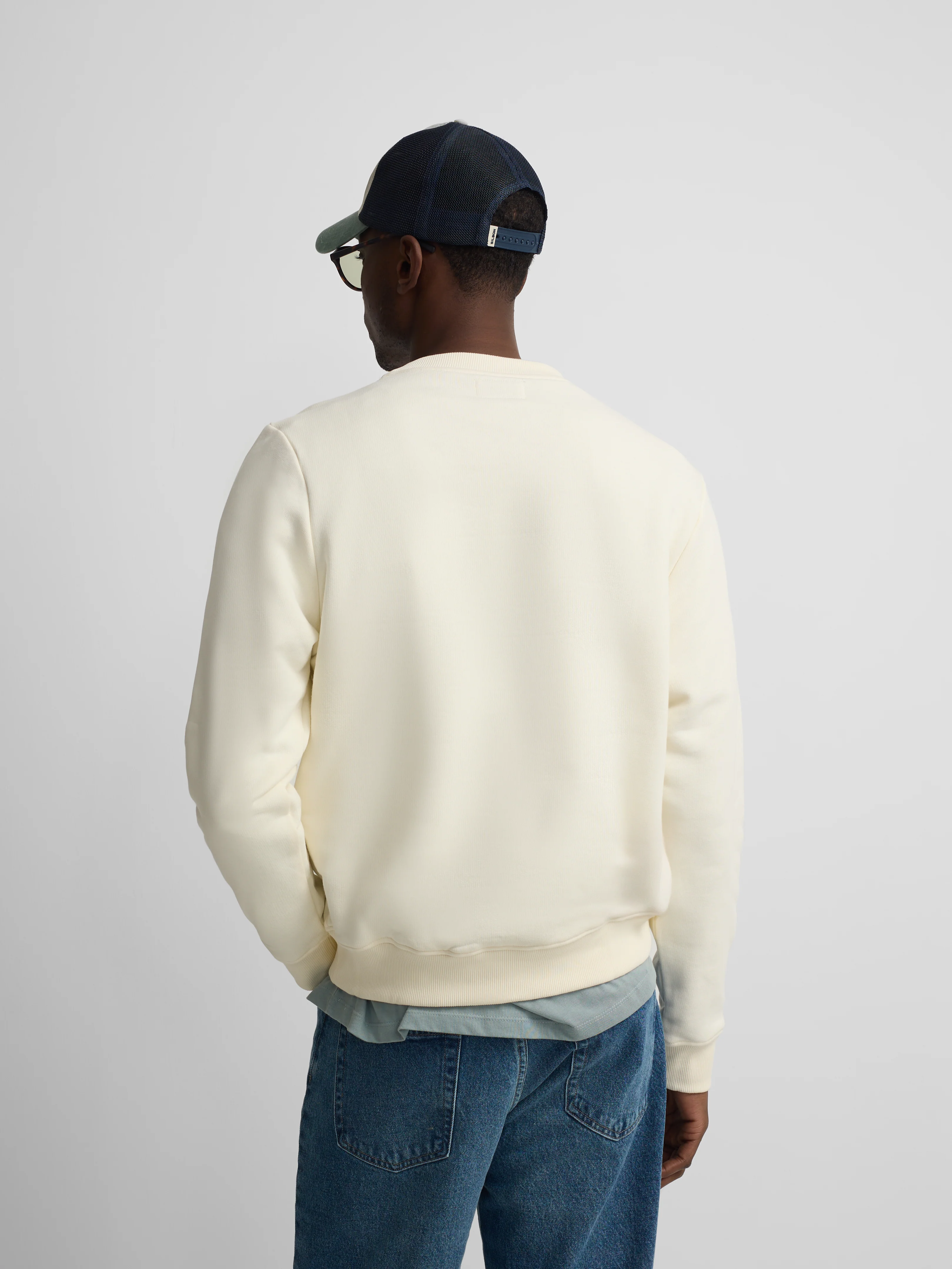 Sudadera Silbon minilogo rizo crema - Image 4