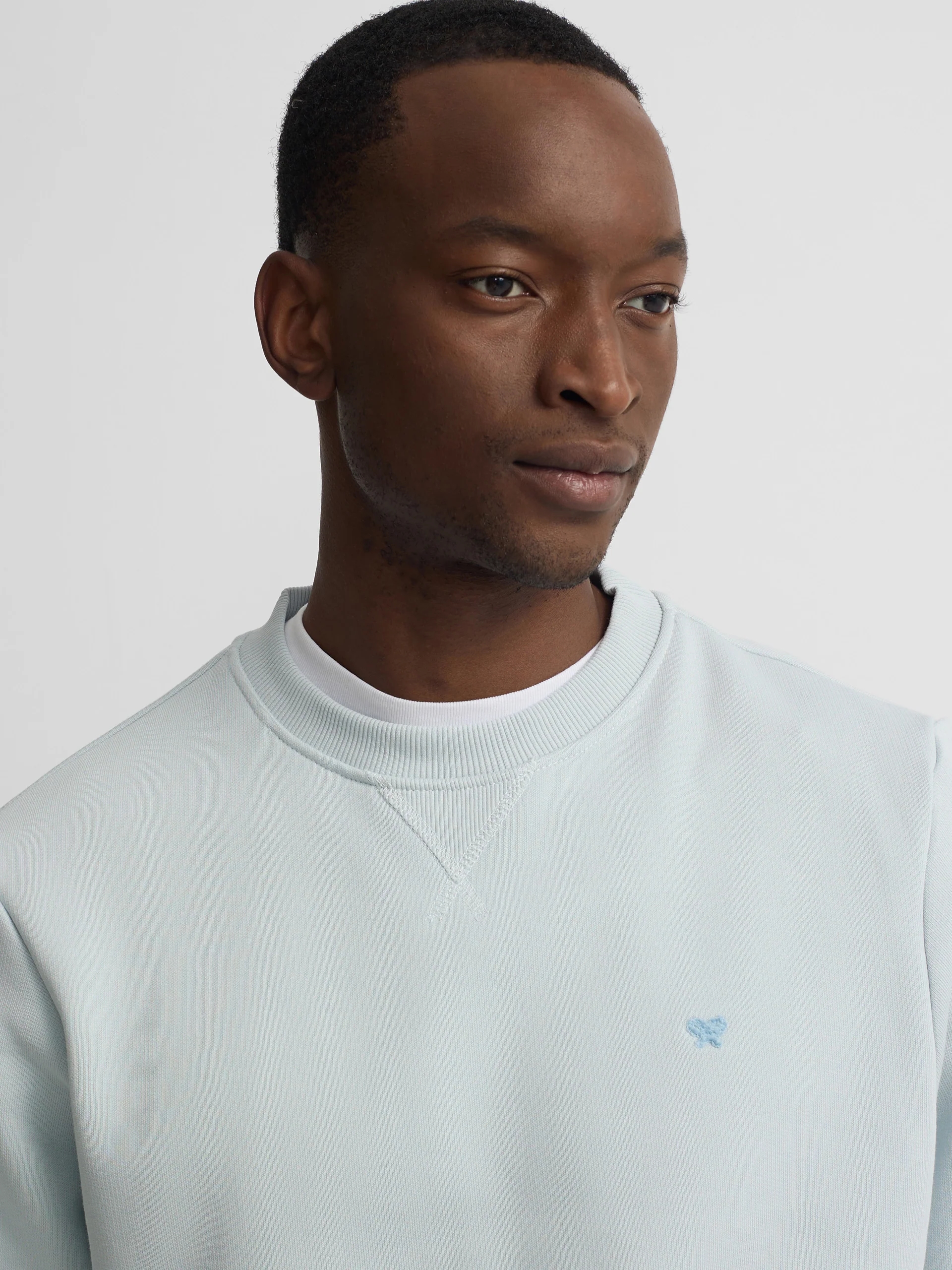 Sudadera Silbon minilogo rizo verde gris - Image 3