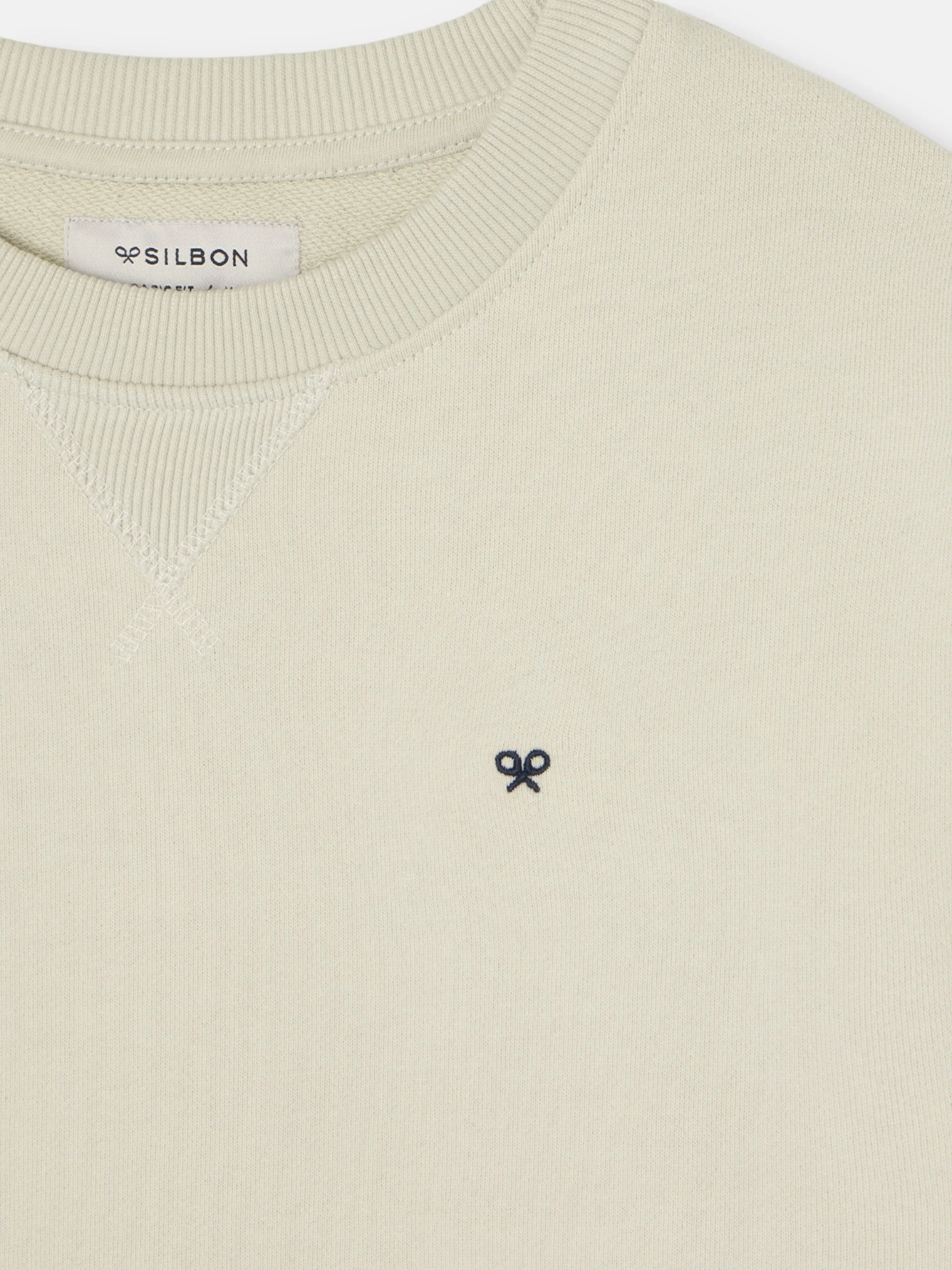 Sudadera Silbon minilogo verde claro - Image 2