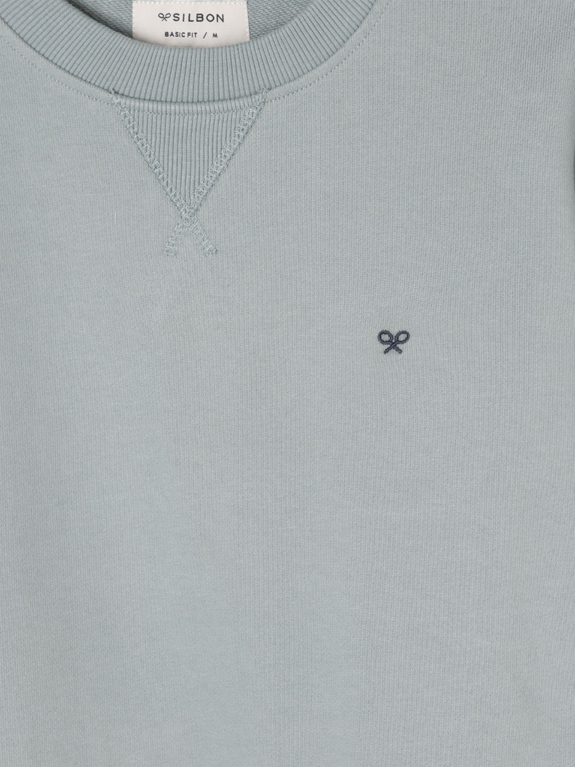 Sudadera silbon minilogo verde gris - Image 2