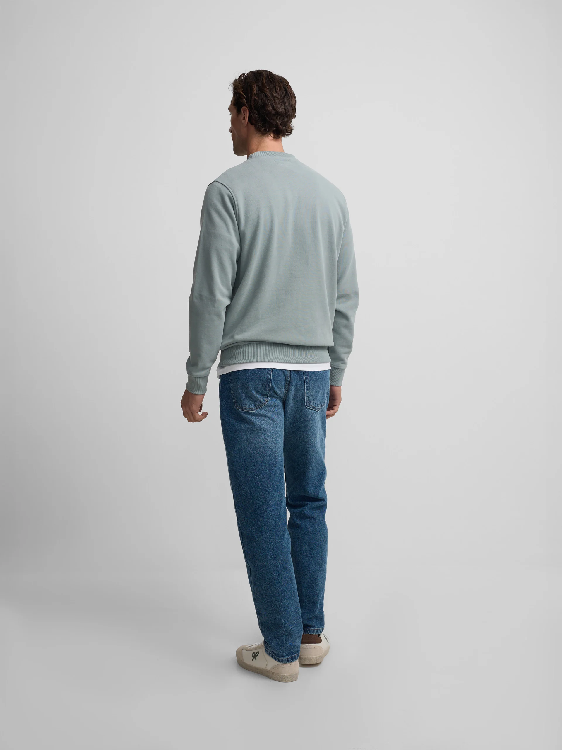 Sudadera silbon minilogo verde gris - Image 6