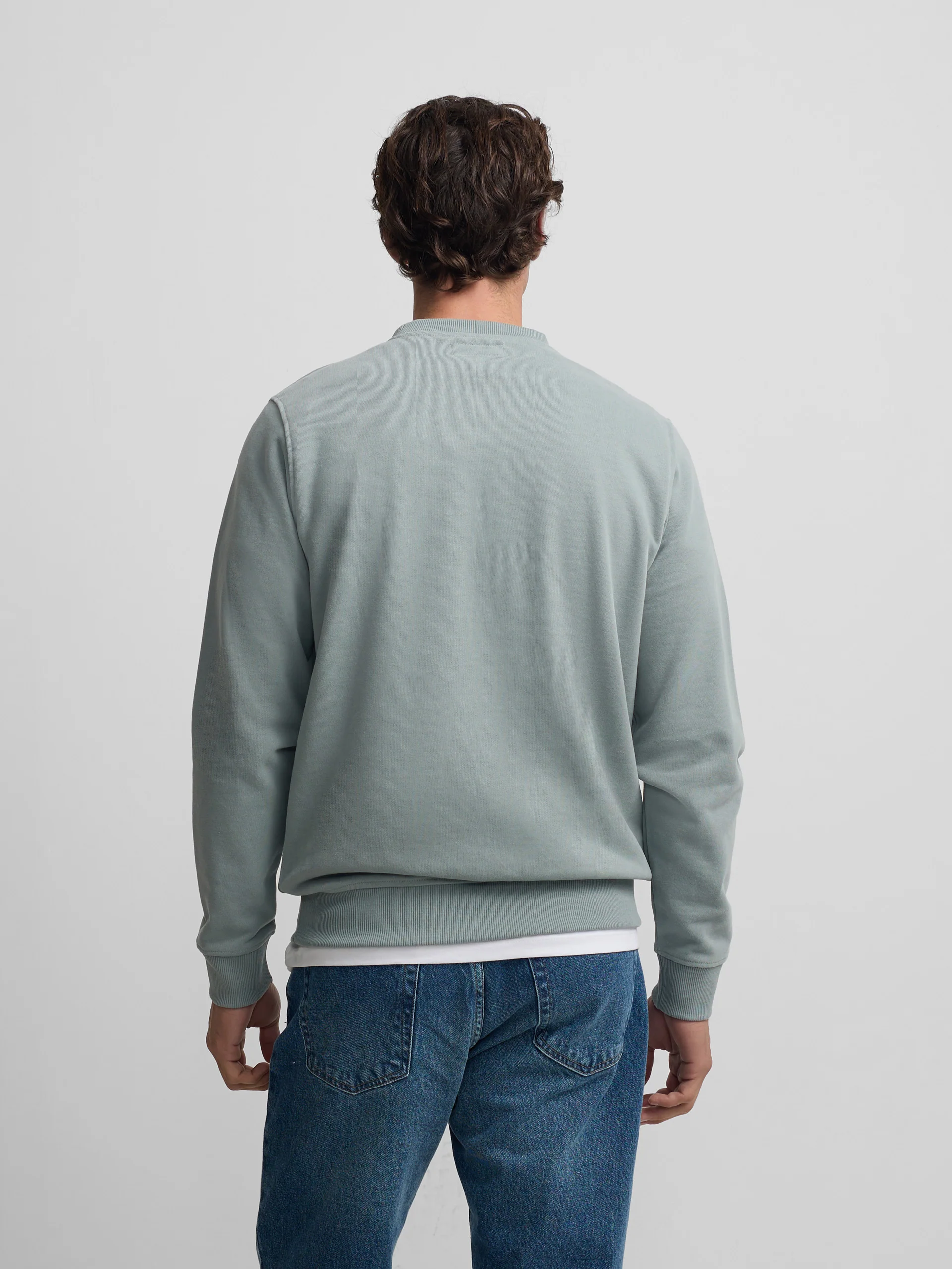 Sudadera silbon minilogo verde gris - Image 7