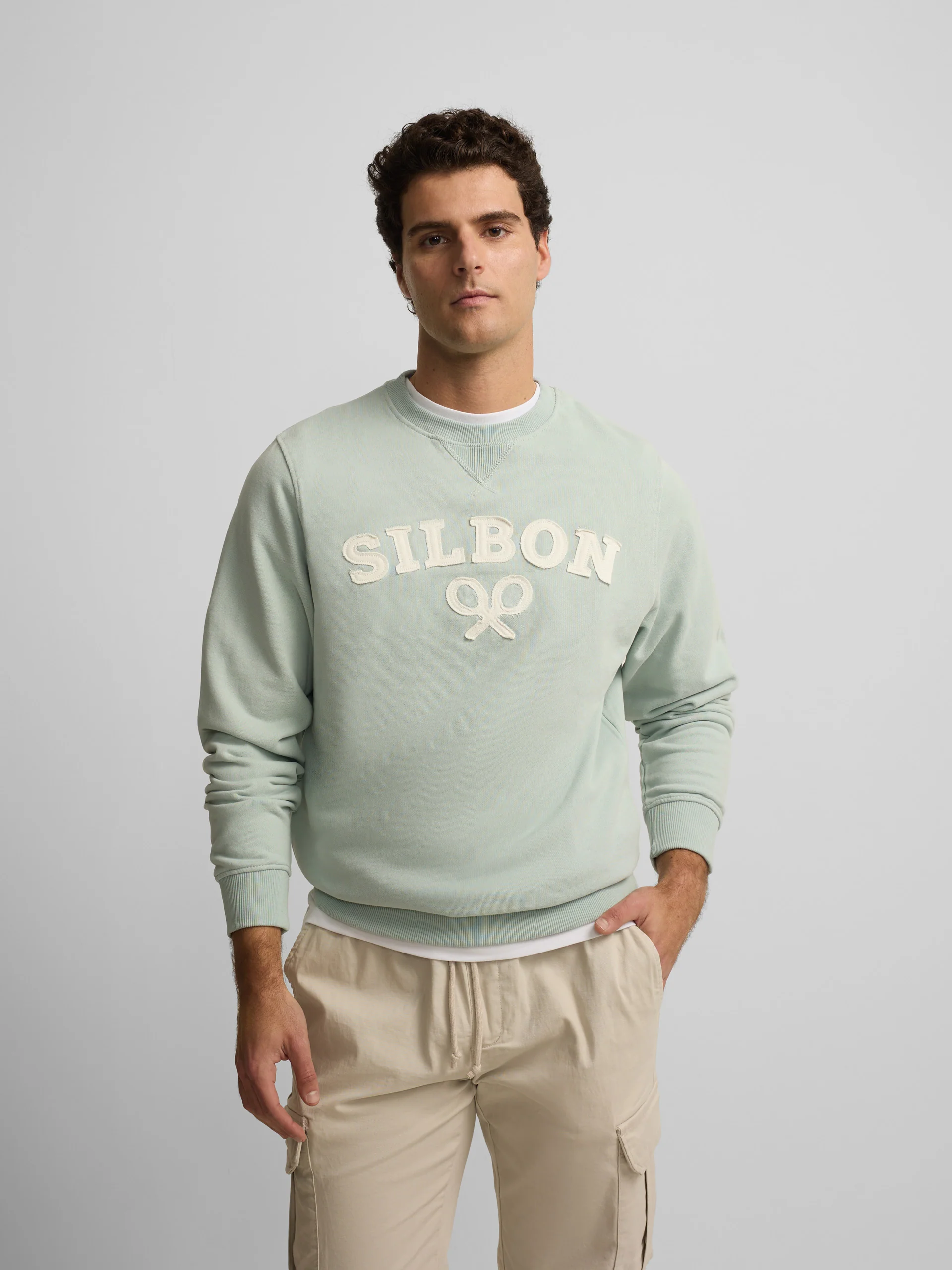 Sudadera Silbon raqueta media aguamarina - Image 3