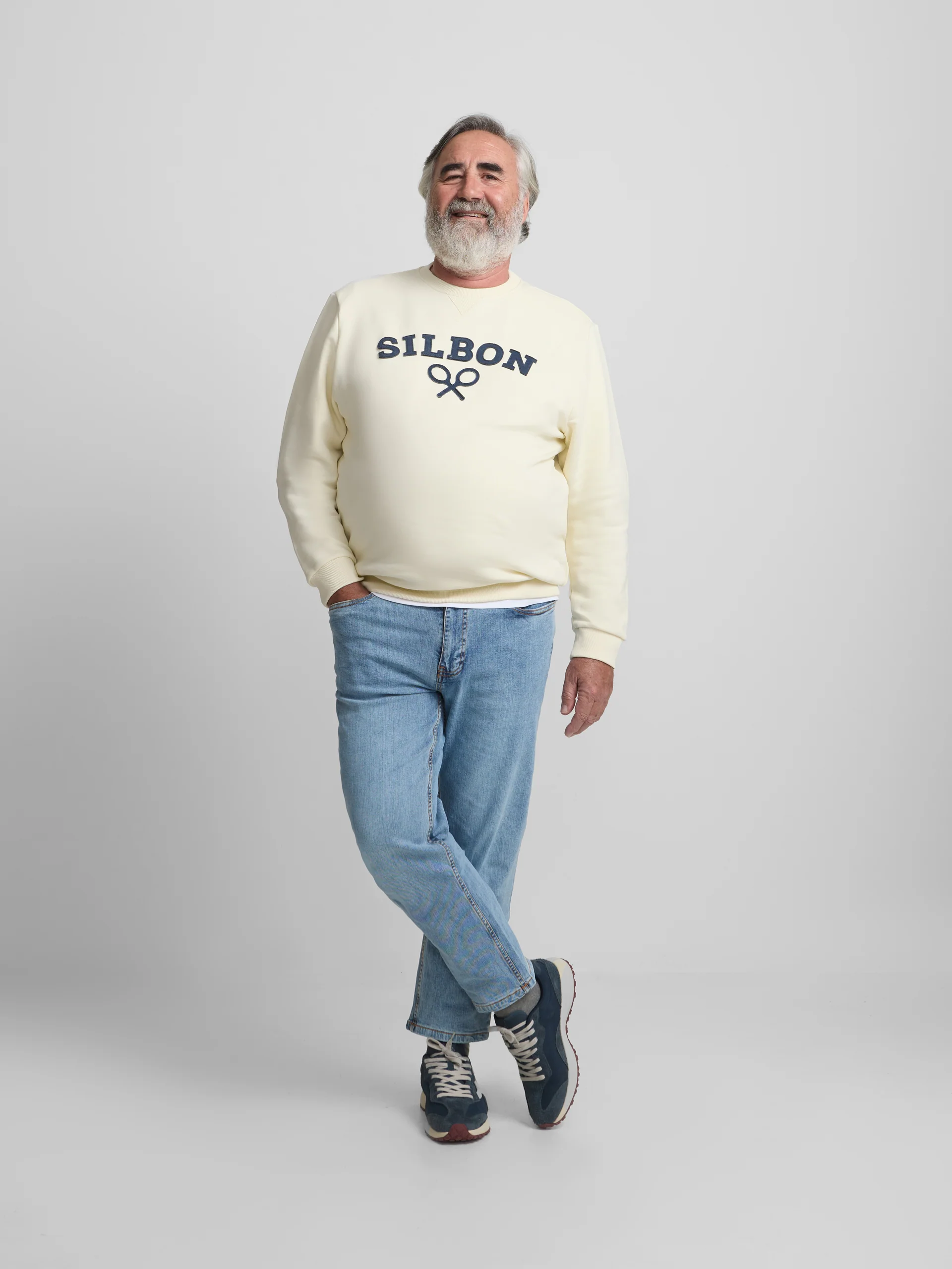 Sudadera silbon raqueta media crema - Image 8