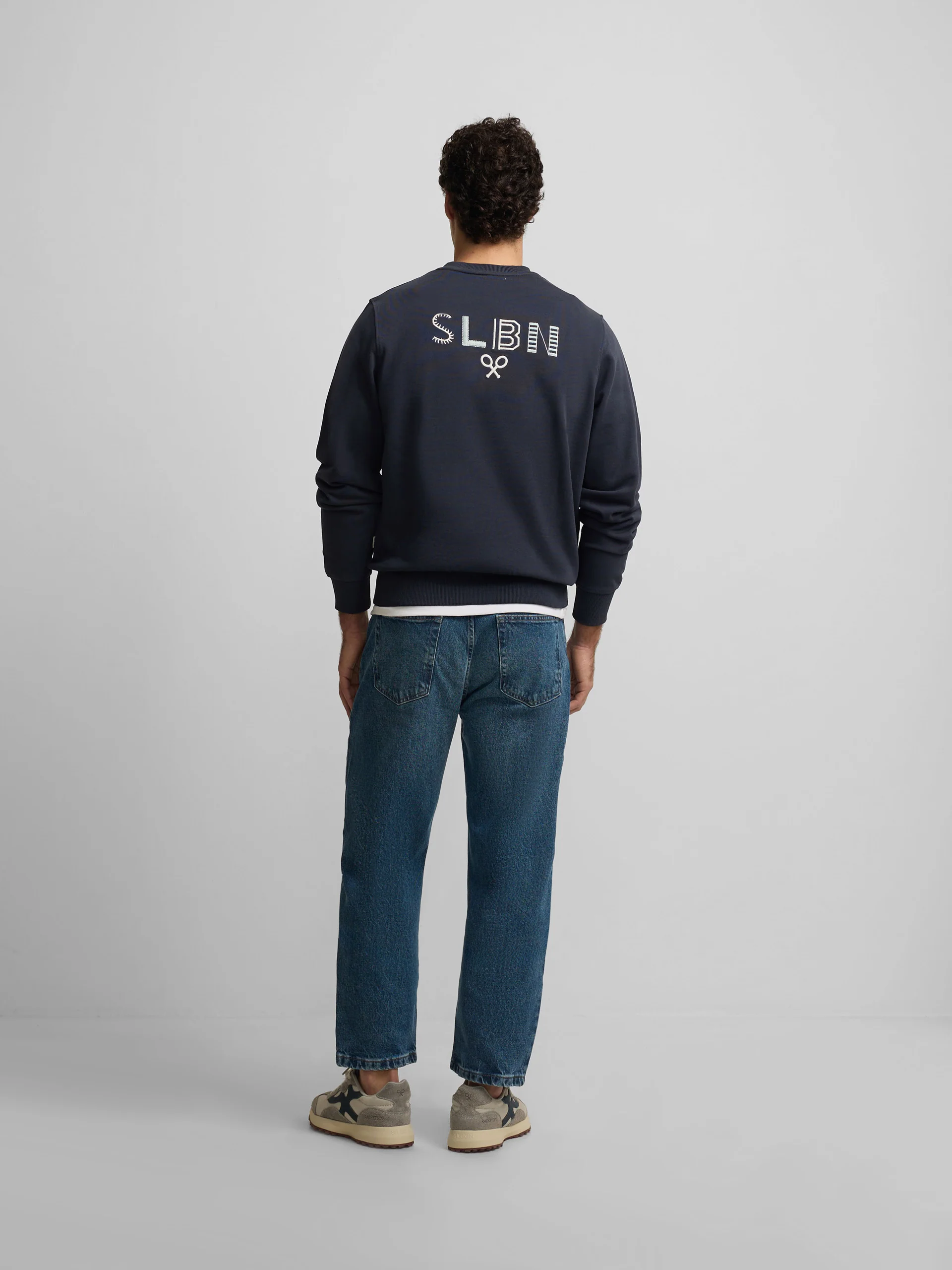 Sudadera slbn bordados azul marino - Image 8