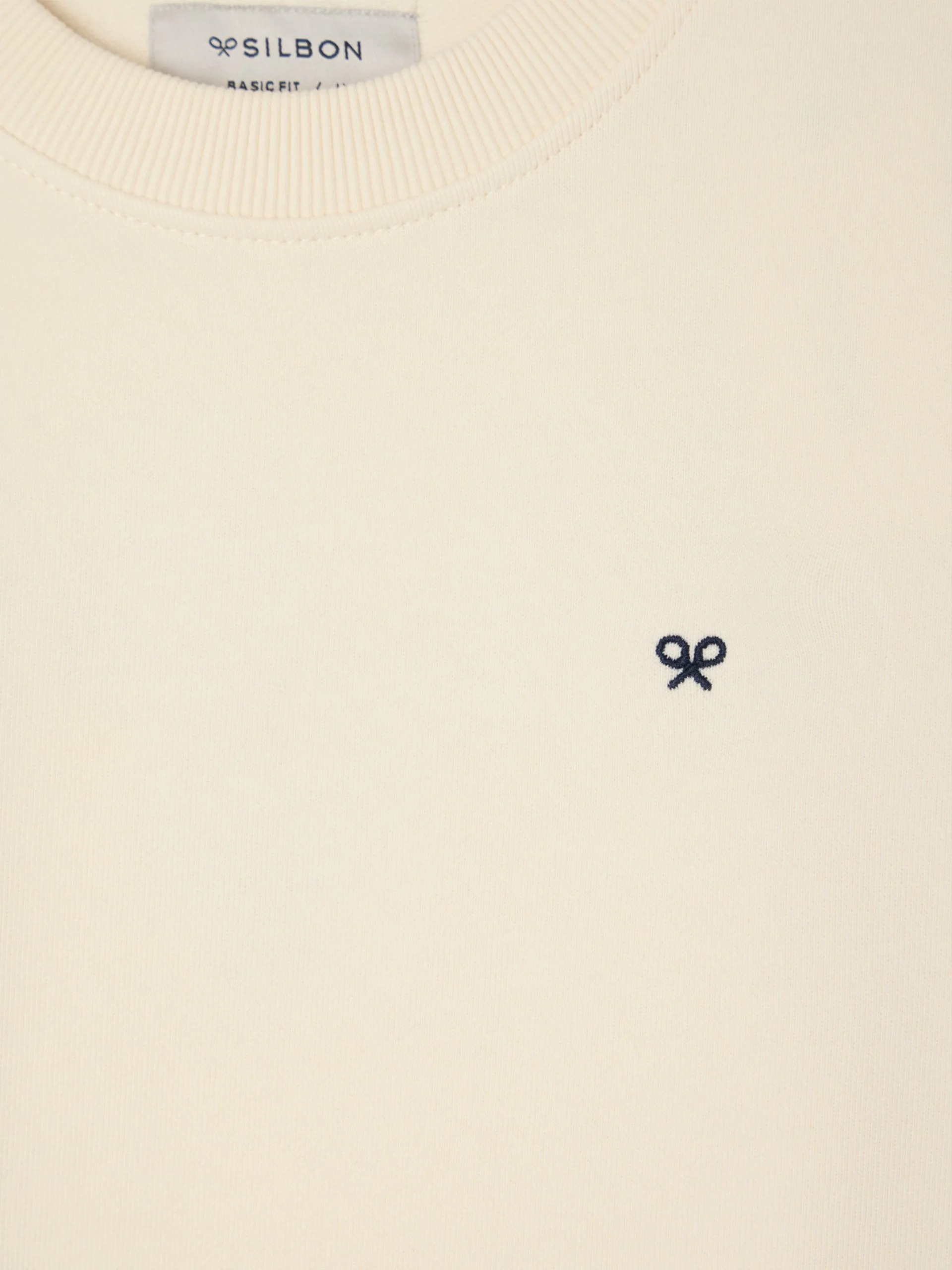 Sudadera slbn bordados crema