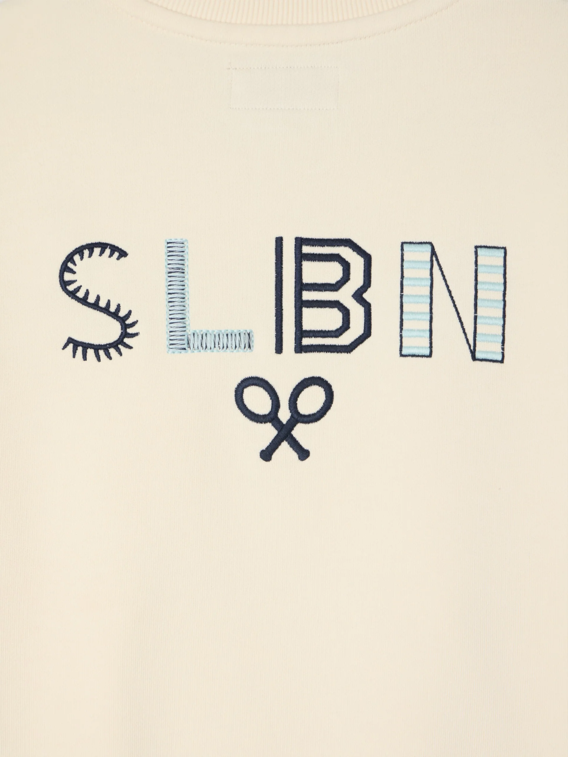 Sudadera slbn bordados crema - Image 9