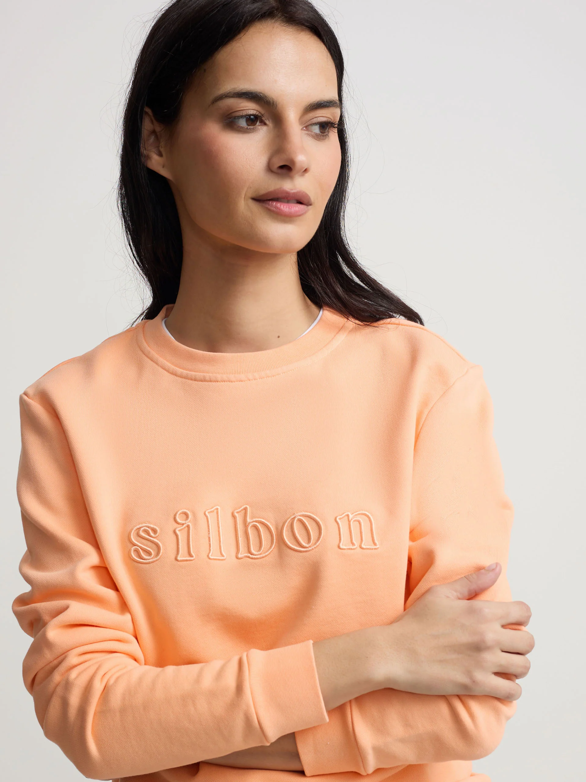 Sudadera woman bordado silbon naranja - Image 3