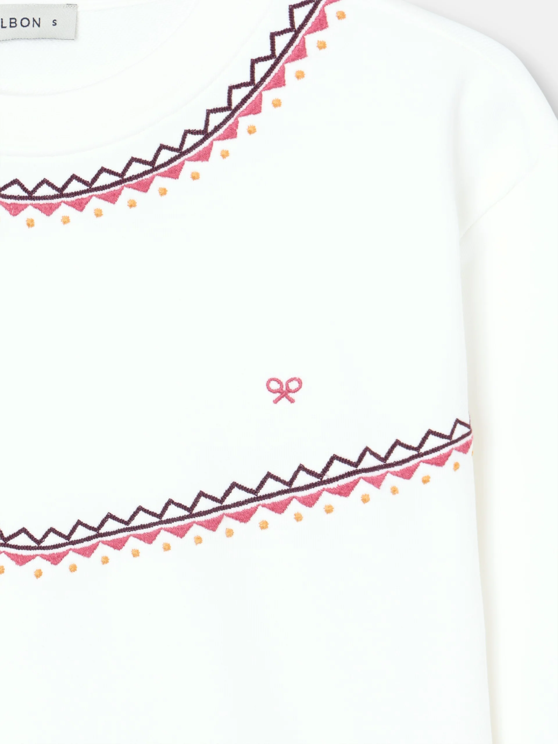 Sudadera woman bordados etnicos cruda - Image 2
