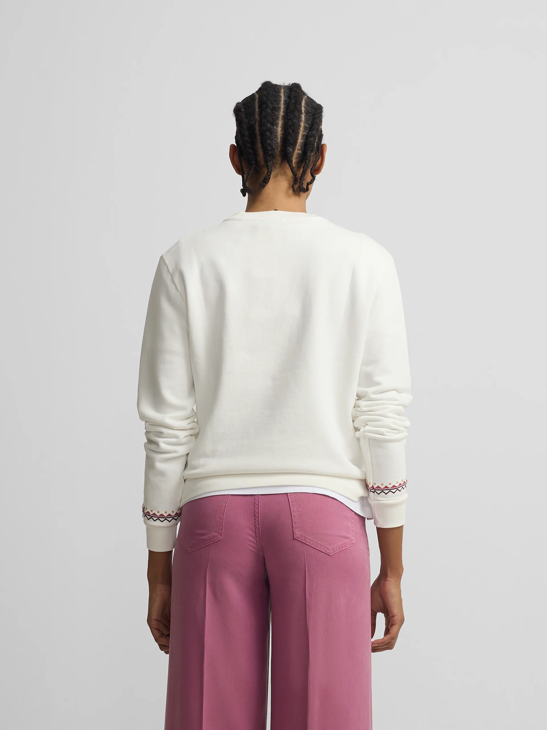 Sudadera woman bordados etnicos cruda - Image 6