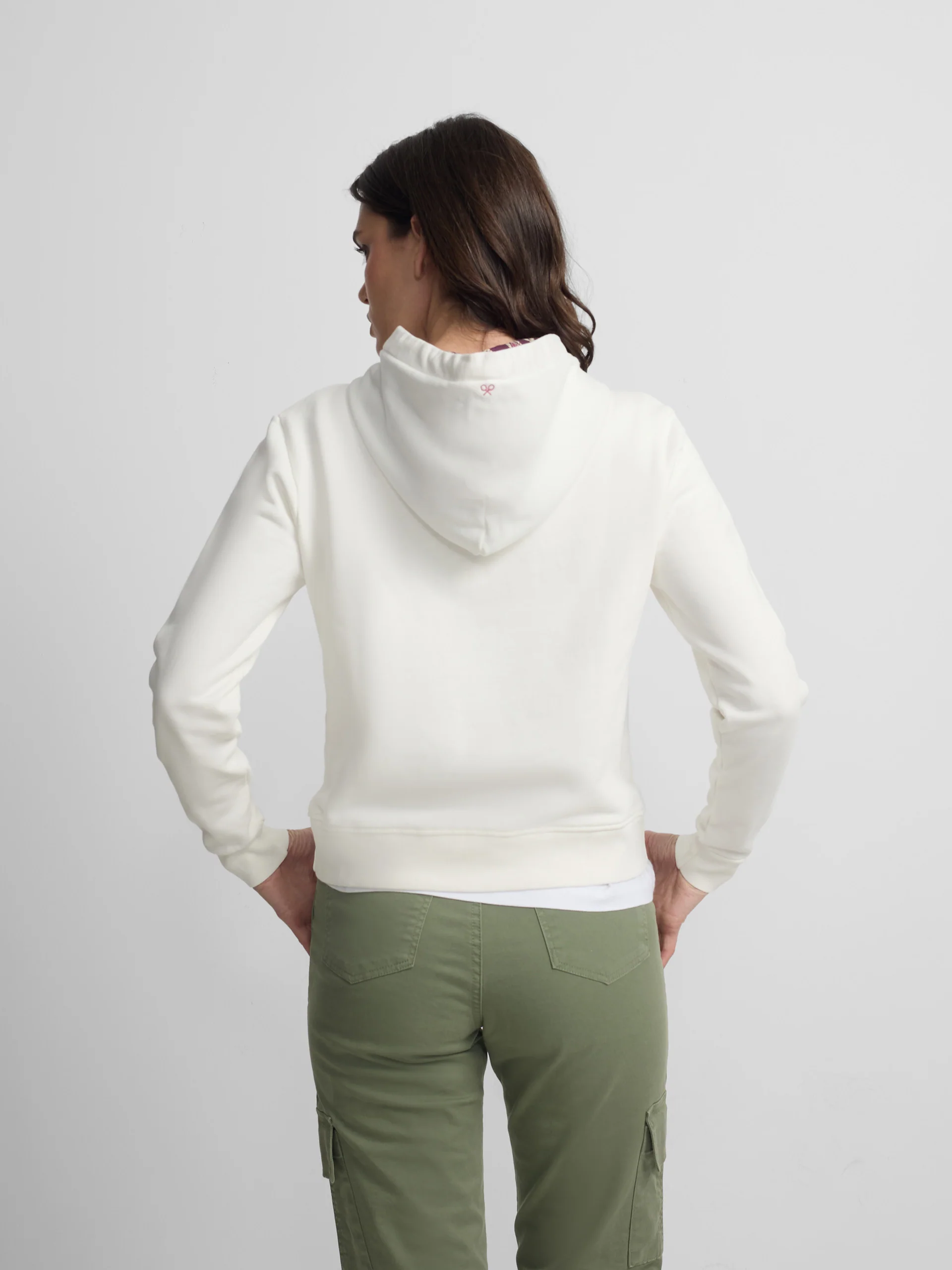 Sudadera woman capucha ikat cruda - Image 4