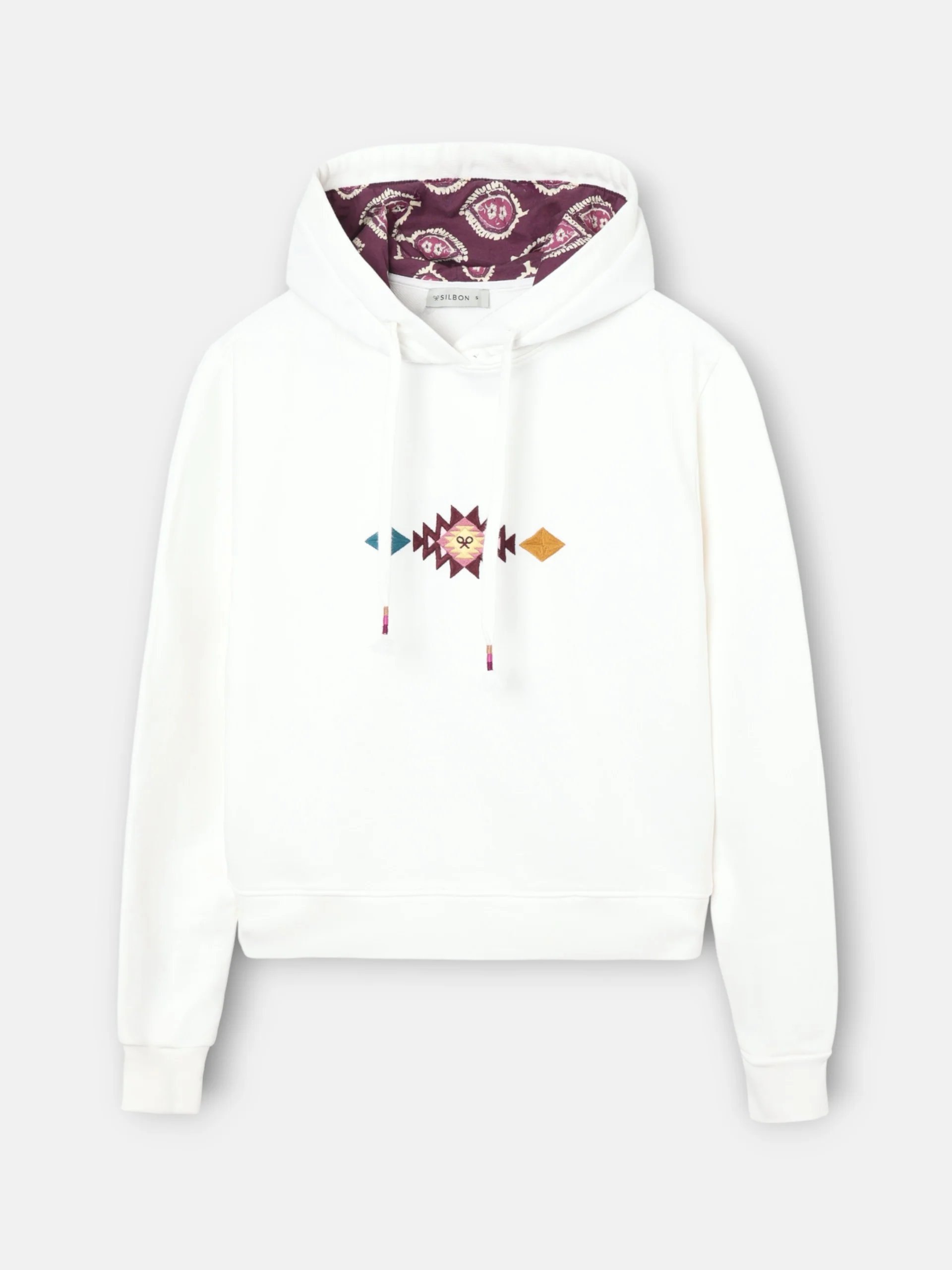 Sudadera woman capucha ikat cruda - Image 5