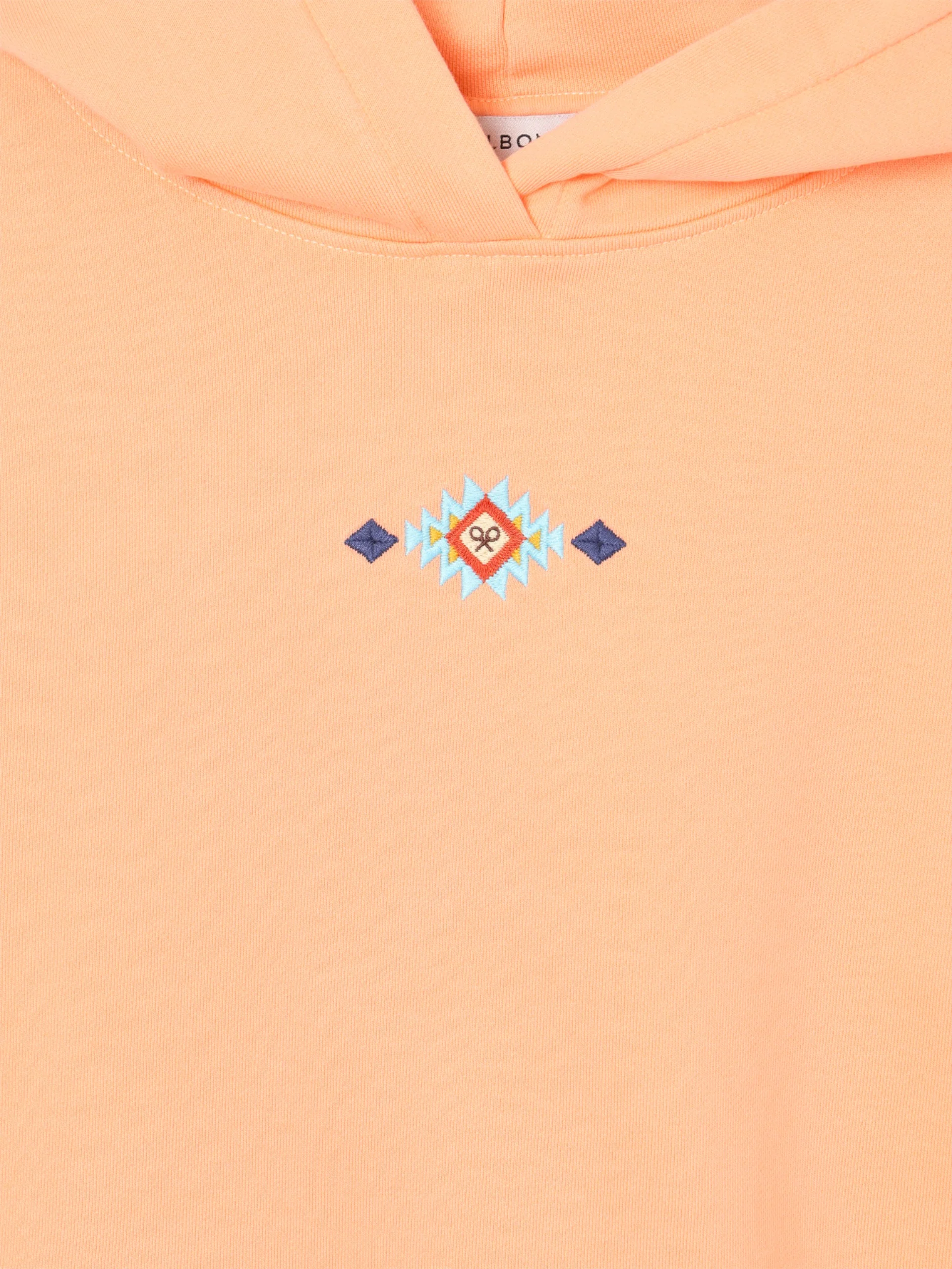 Sudadera woman capucha raqueta etnica naranja - Image 2