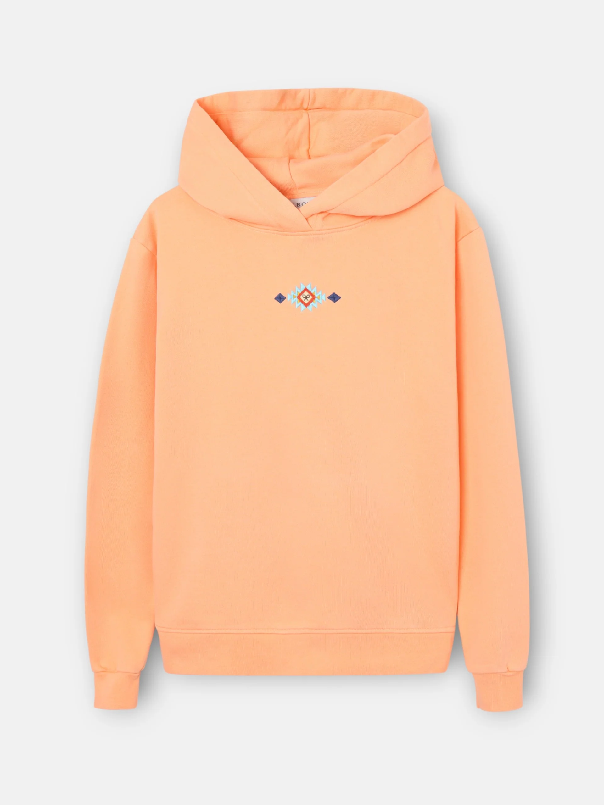 Sudadera woman capucha raqueta etnica naranja - Image 5