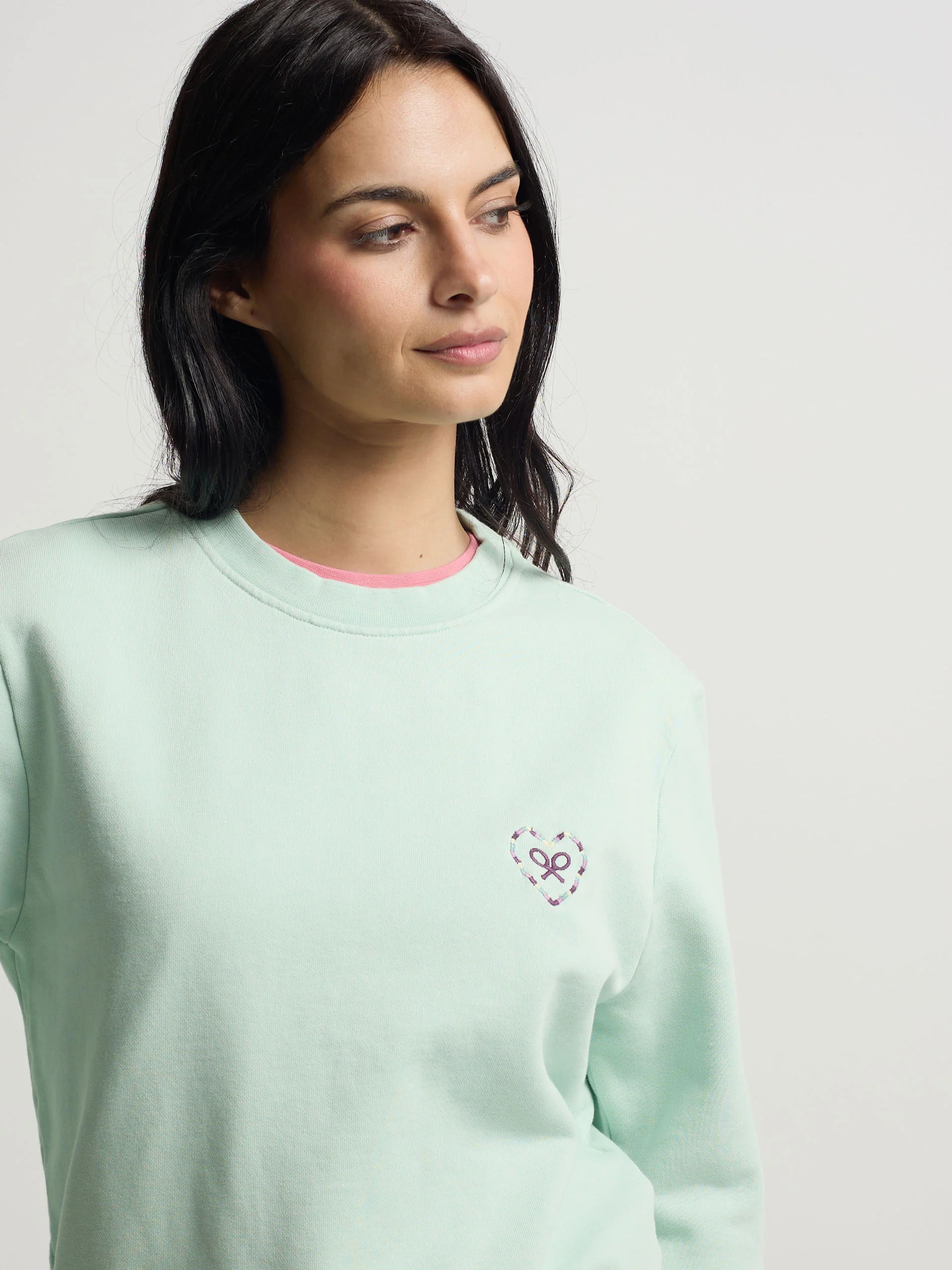 Sudadera woman corazon love verde - Image 4