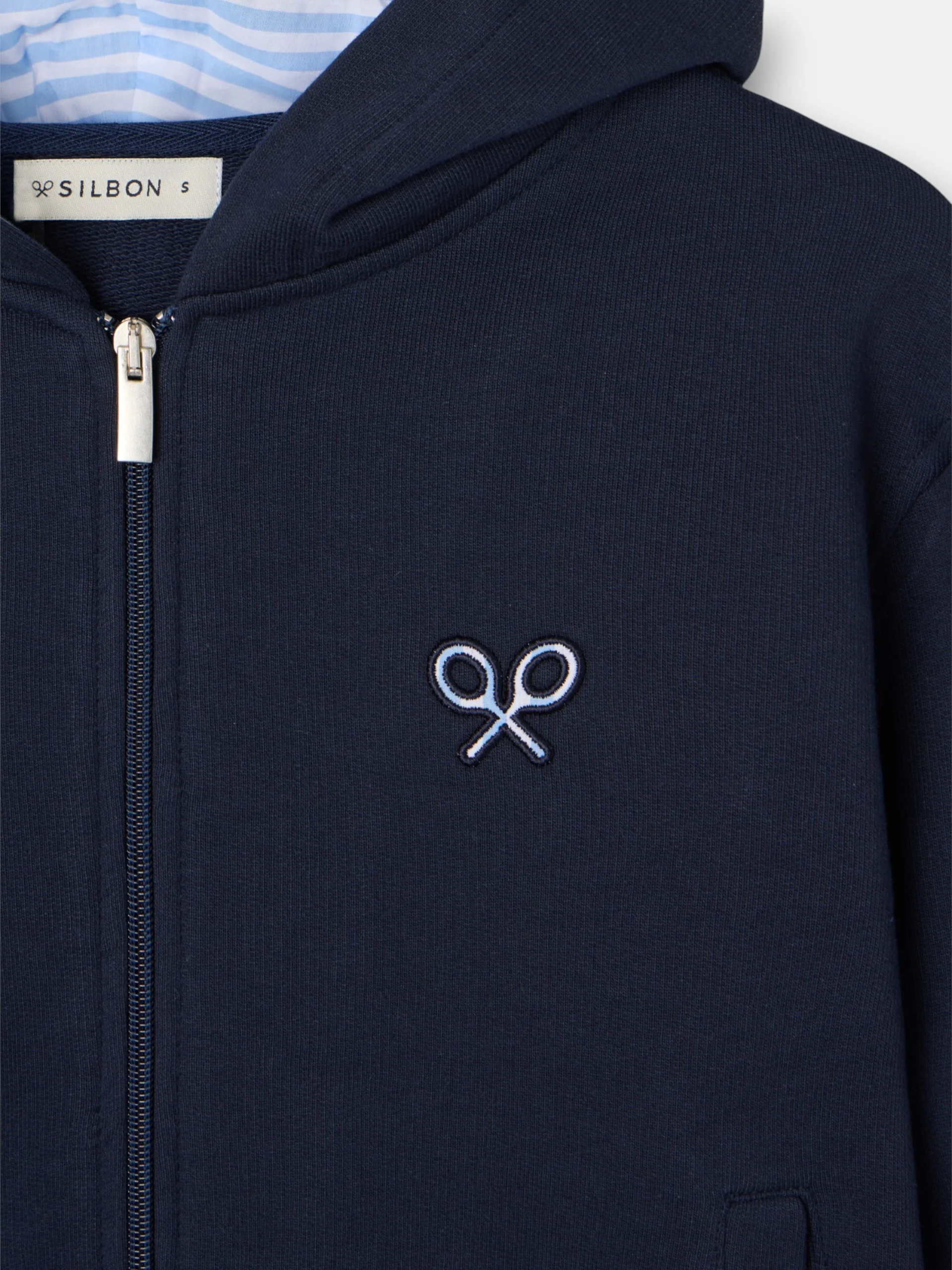 Sudadera woman cremallera raqueta marino - Image 7