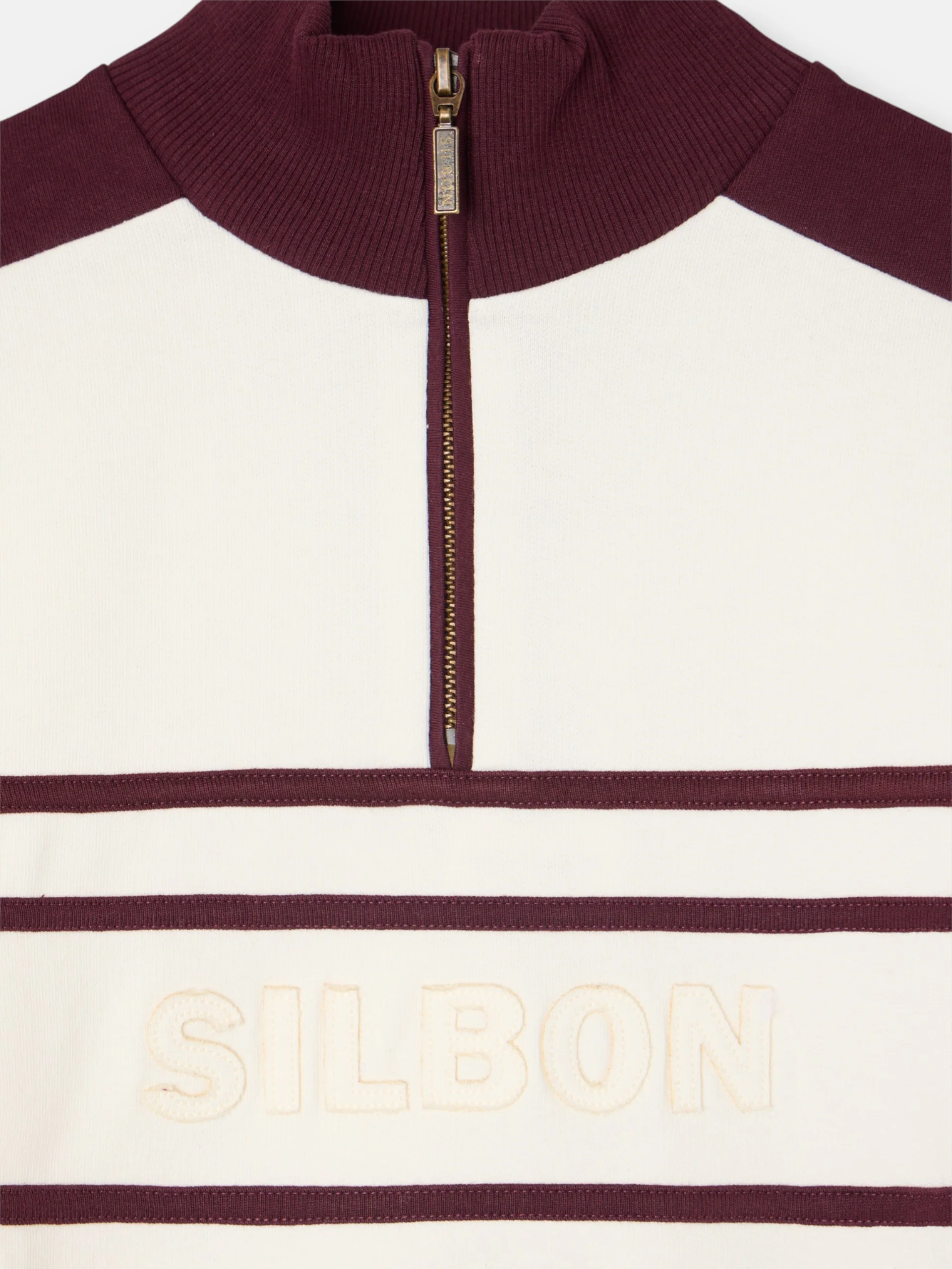 Sudadera woman cremallera silbon granate - Image 2