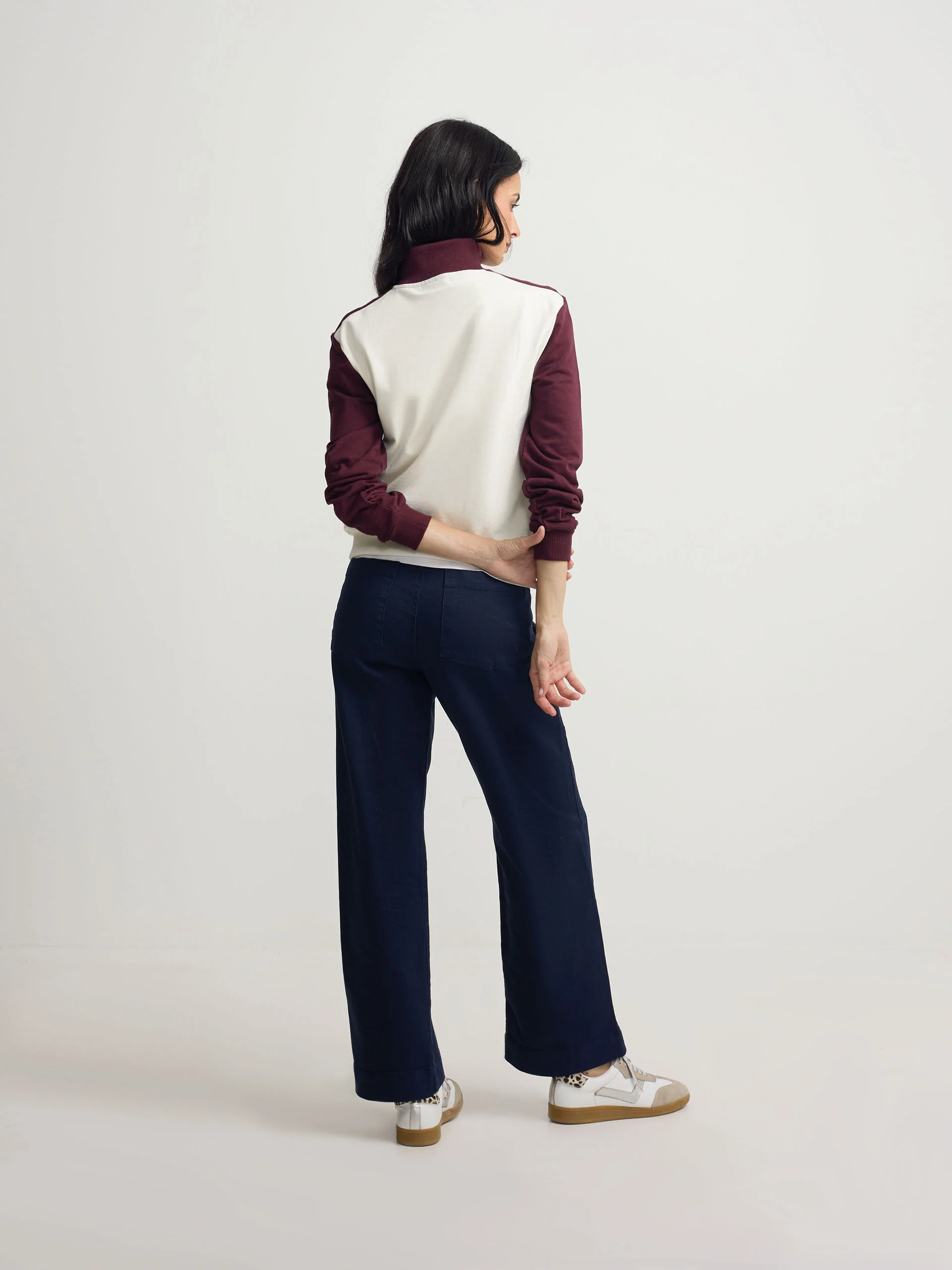 Sudadera woman cremallera silbon granate - Image 6