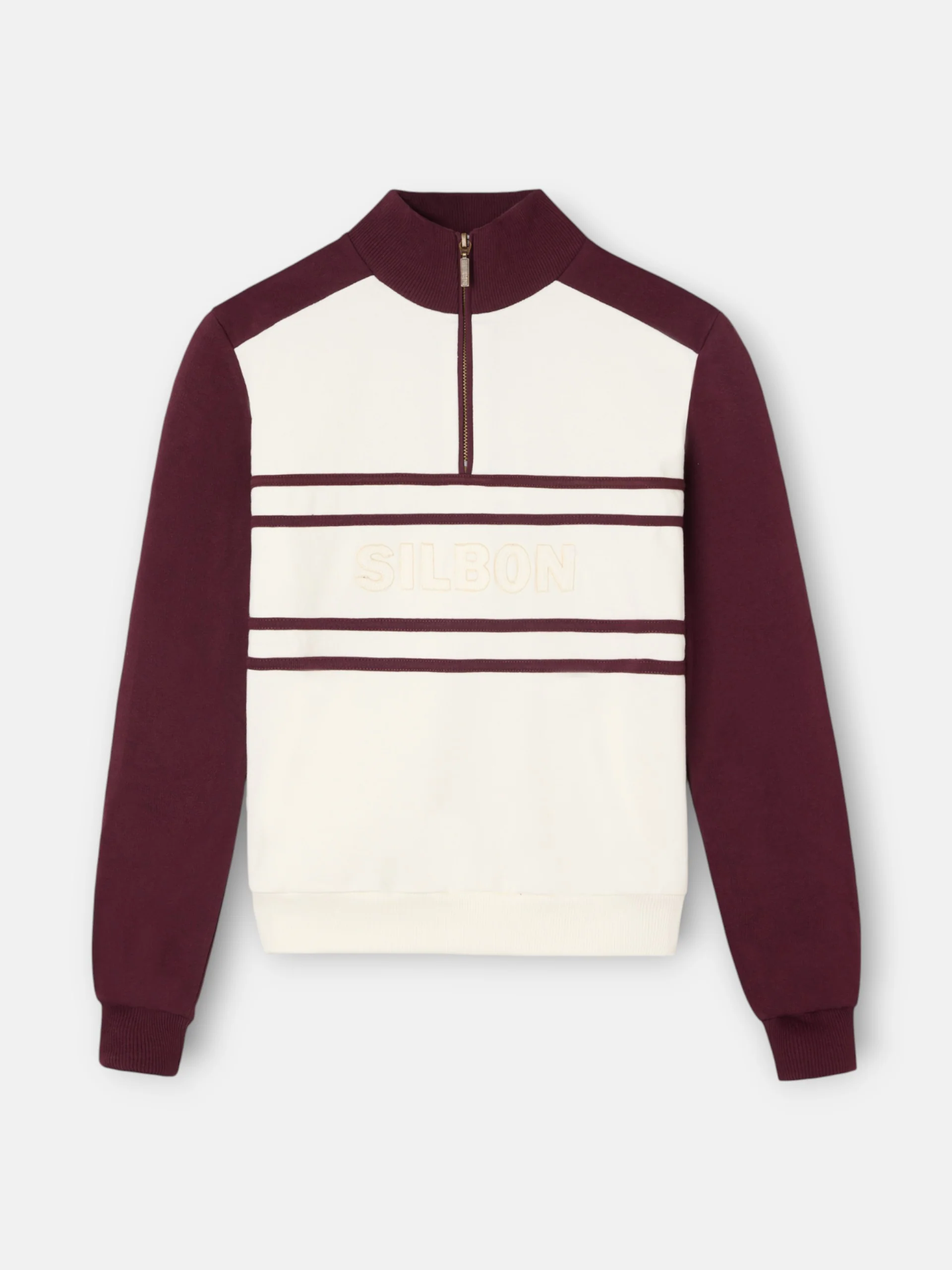 Sudadera woman cremallera silbon granate - Image 9