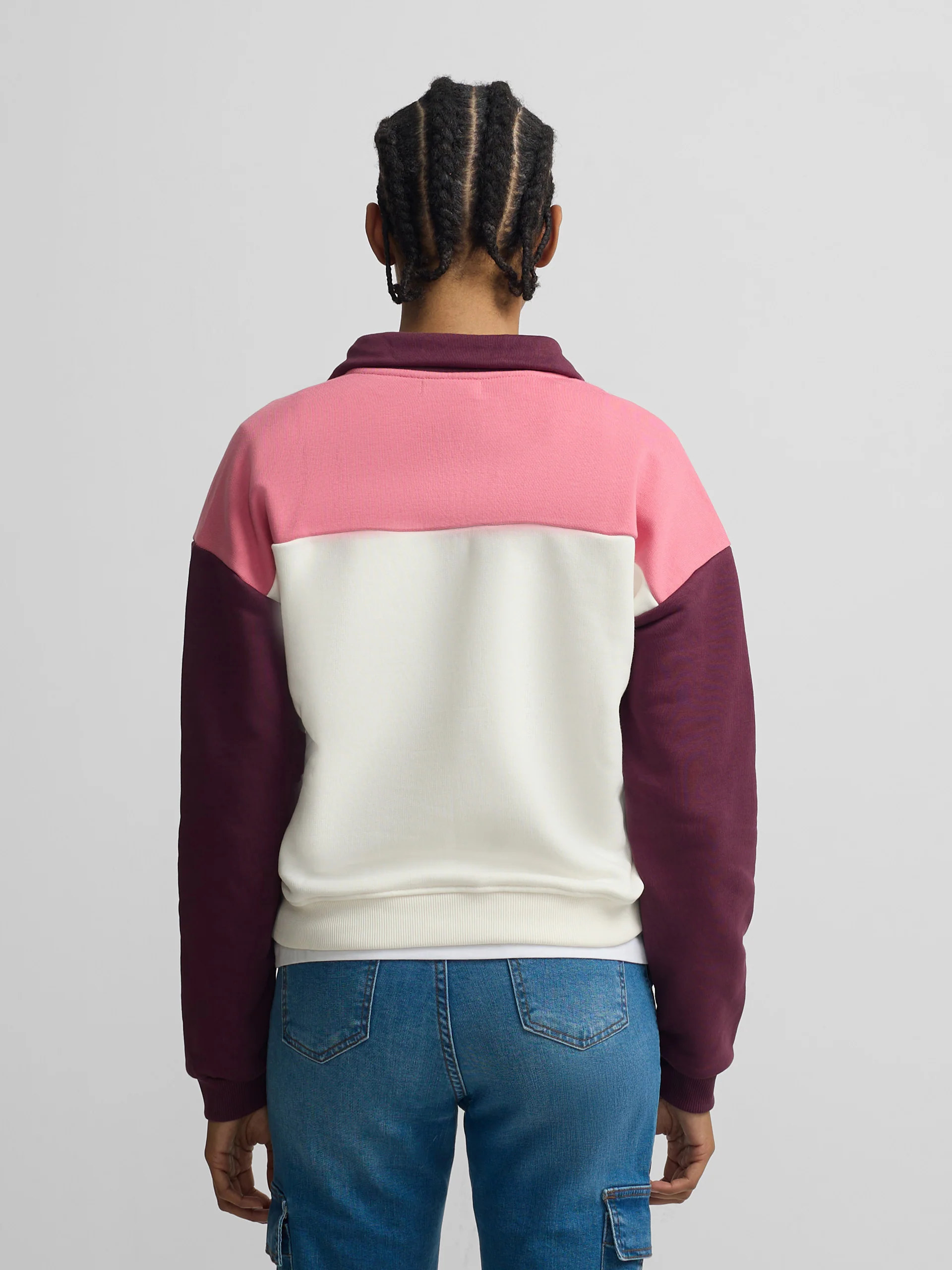 Sudadera woman cuello botones rosas - Image 4